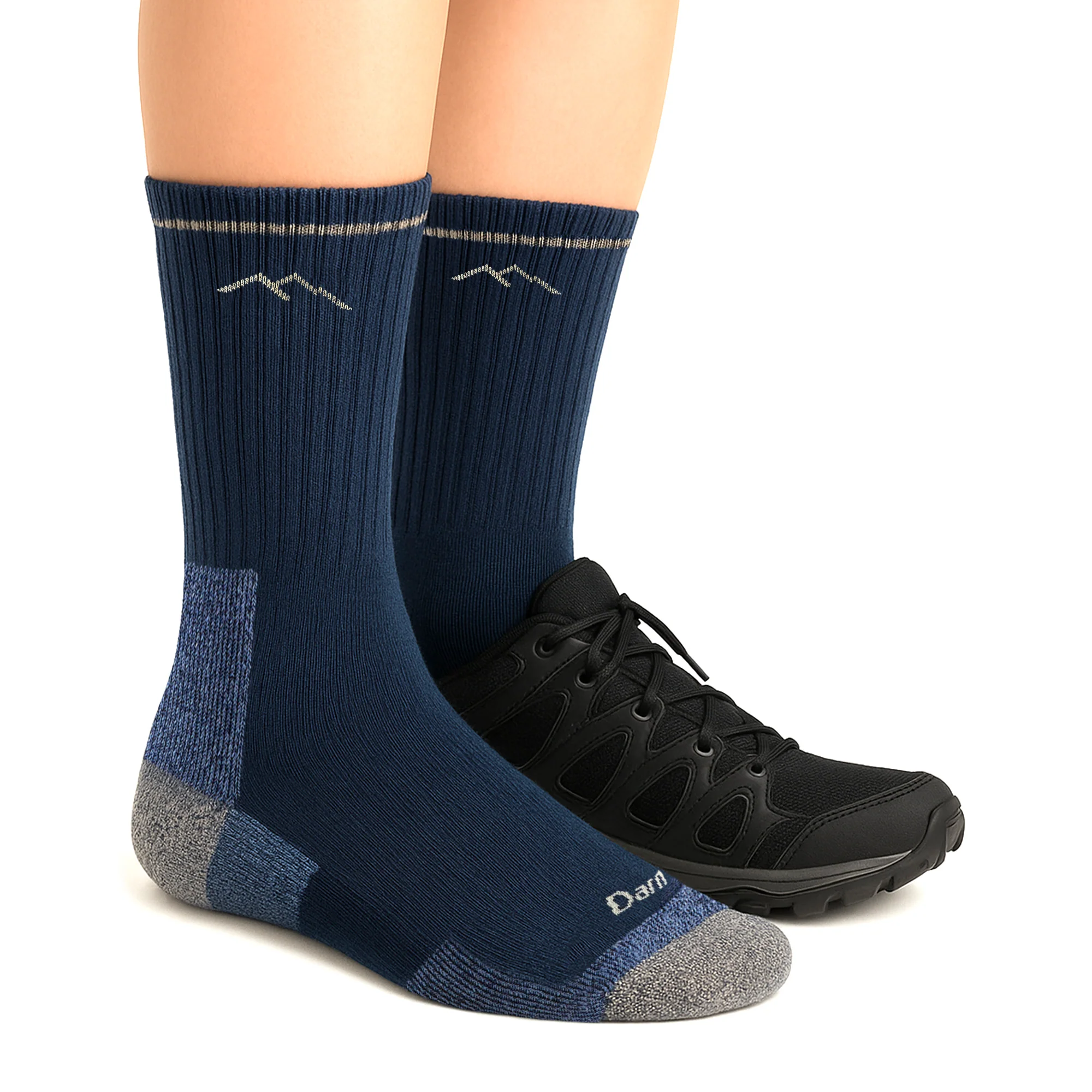 Ladies Boot Midweight Seamless Hiking Merino Wool Socks - Image 4