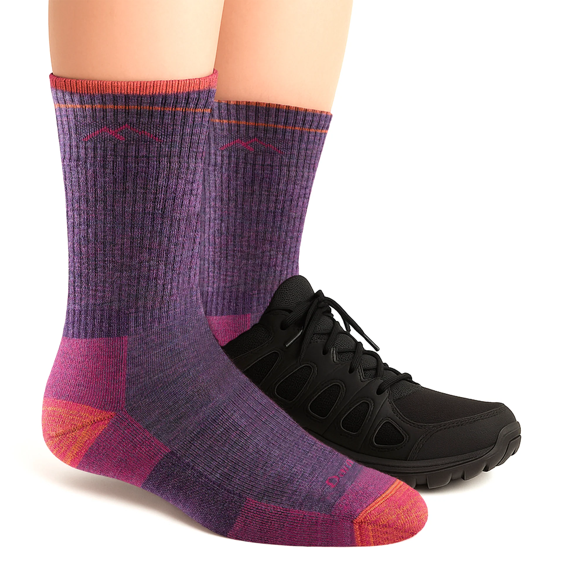Ladies Boot Midweight Seamless Hiking Merino Wool Socks - Image 8