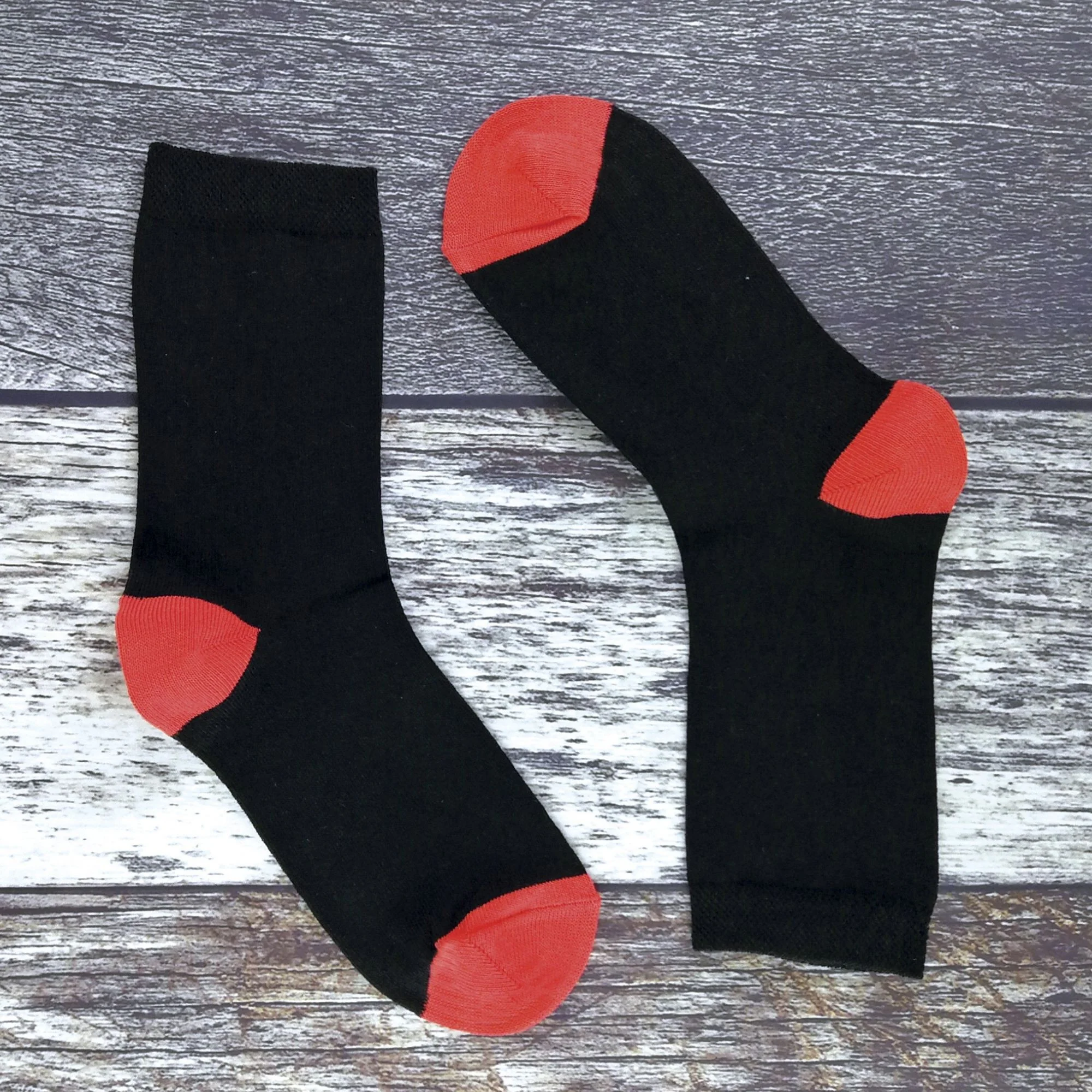 5 Pack Ladies Soft Top Cotton Rich Socks with Coloured Heel & Toe - Image 8