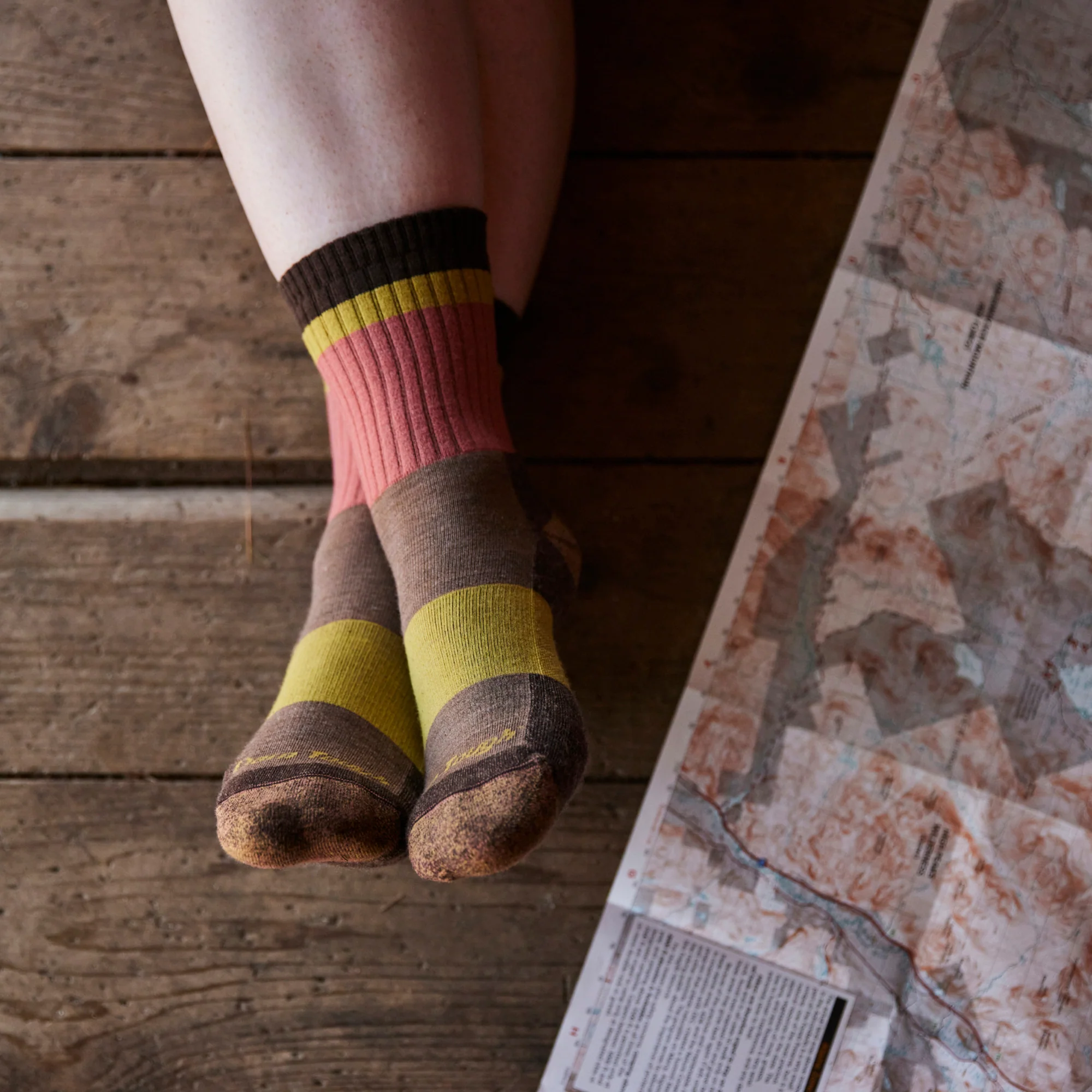 Ladies Crew Merino Wool Lightweight Hiking Socks - Image 11