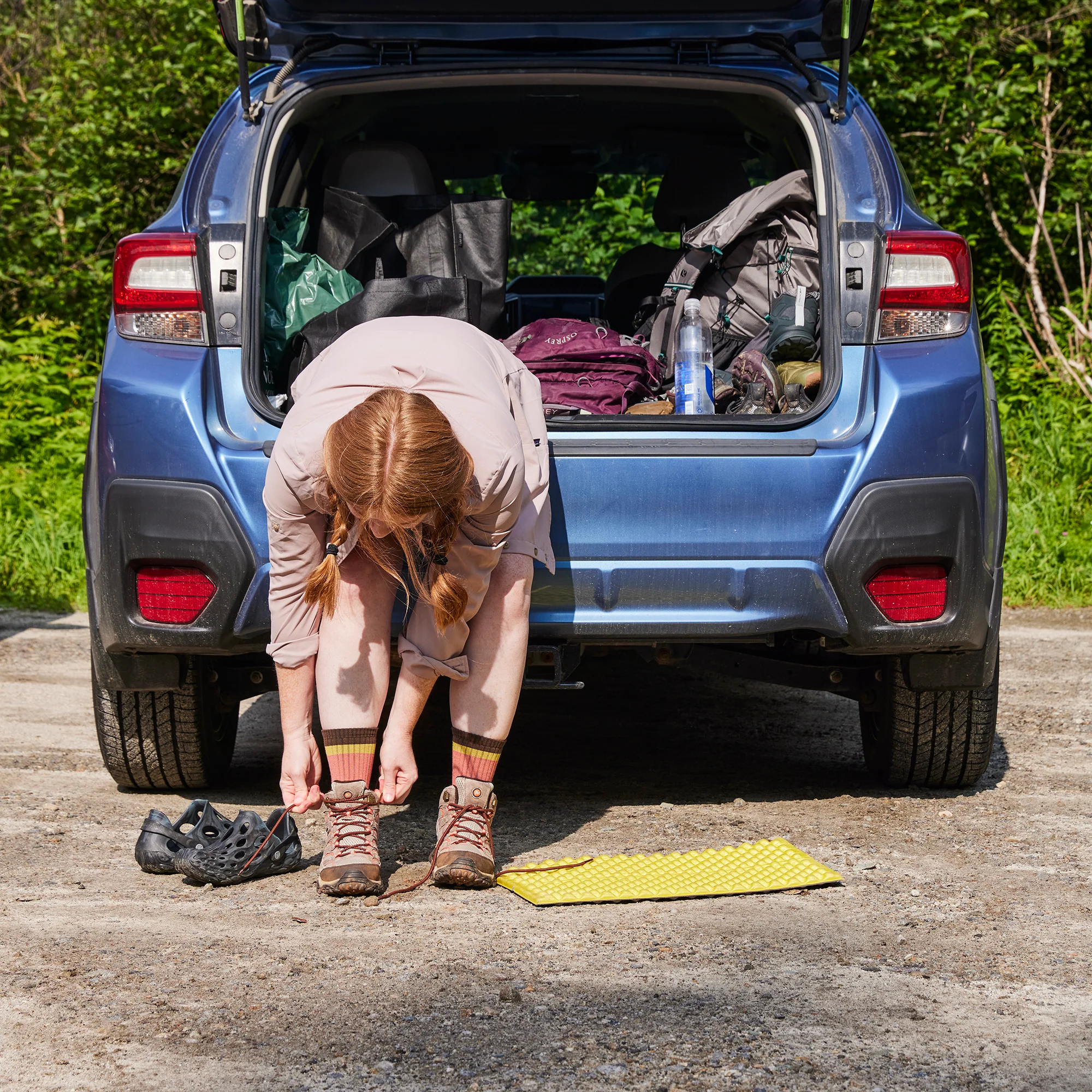 Ladies Crew Merino Wool Lightweight Hiking Socks - Image 4