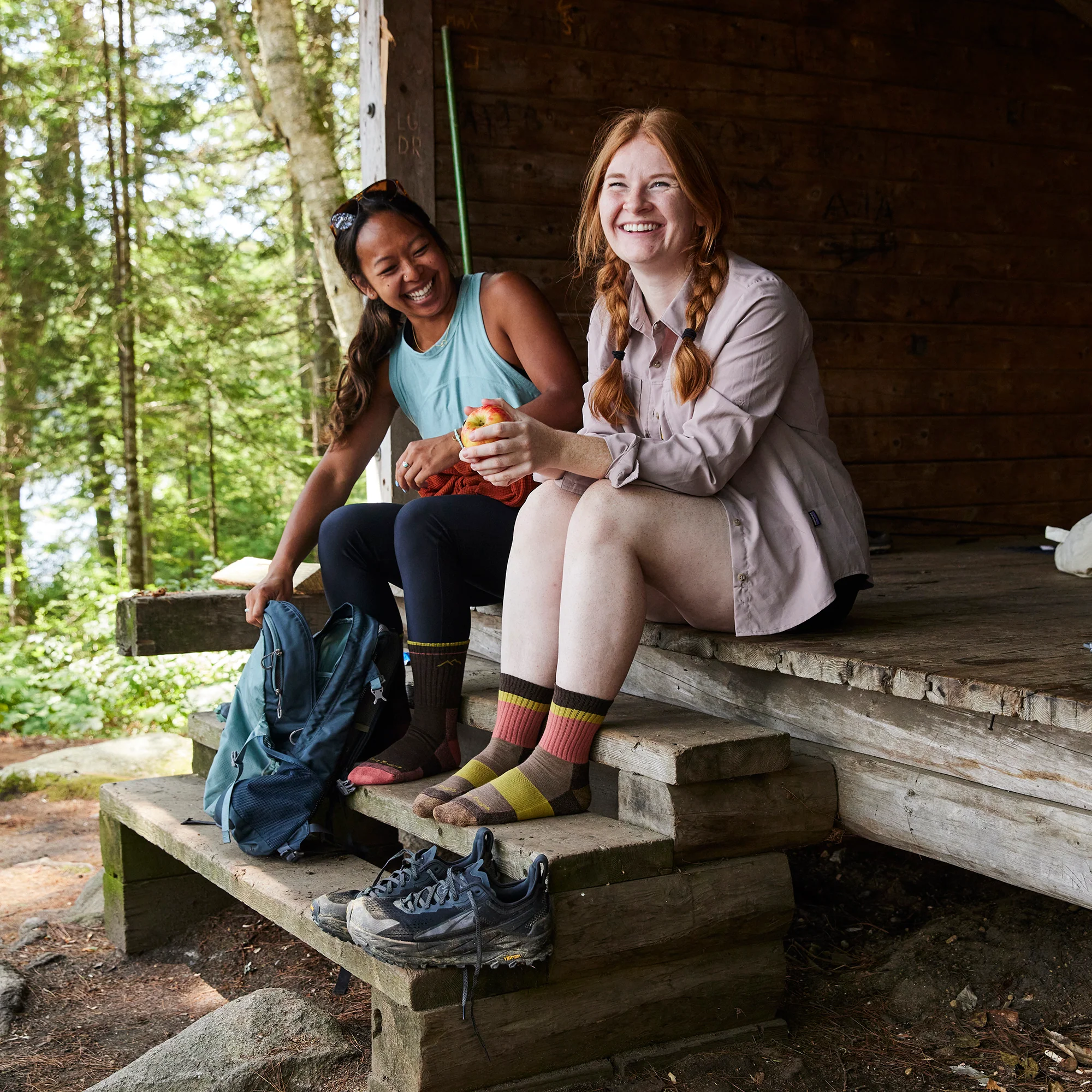 Ladies Crew Merino Wool Lightweight Hiking Socks - Image 7