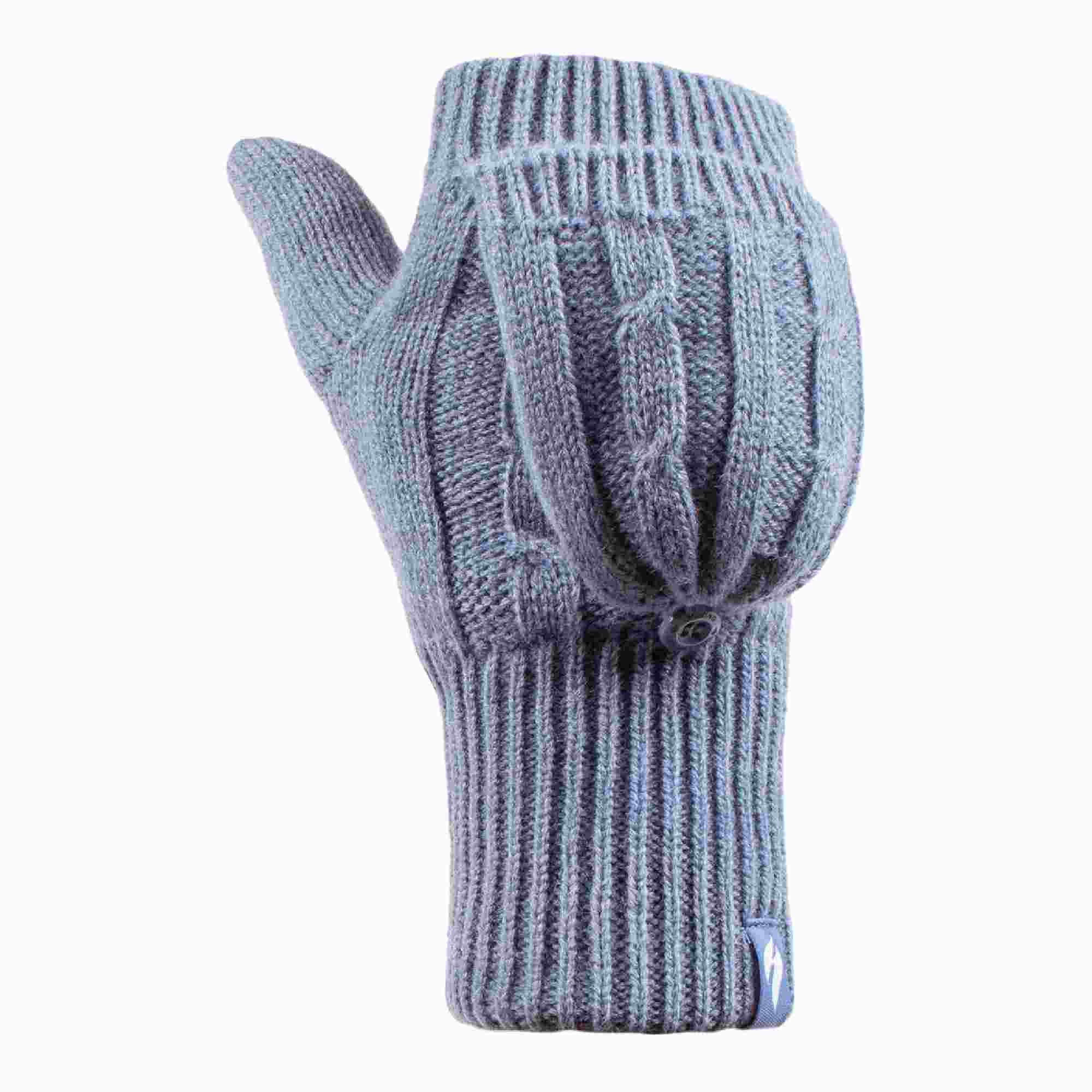 Ladies Cable Knit 2.3 Tog Thermal Winter Fingerless Converter Gloves - Image 17