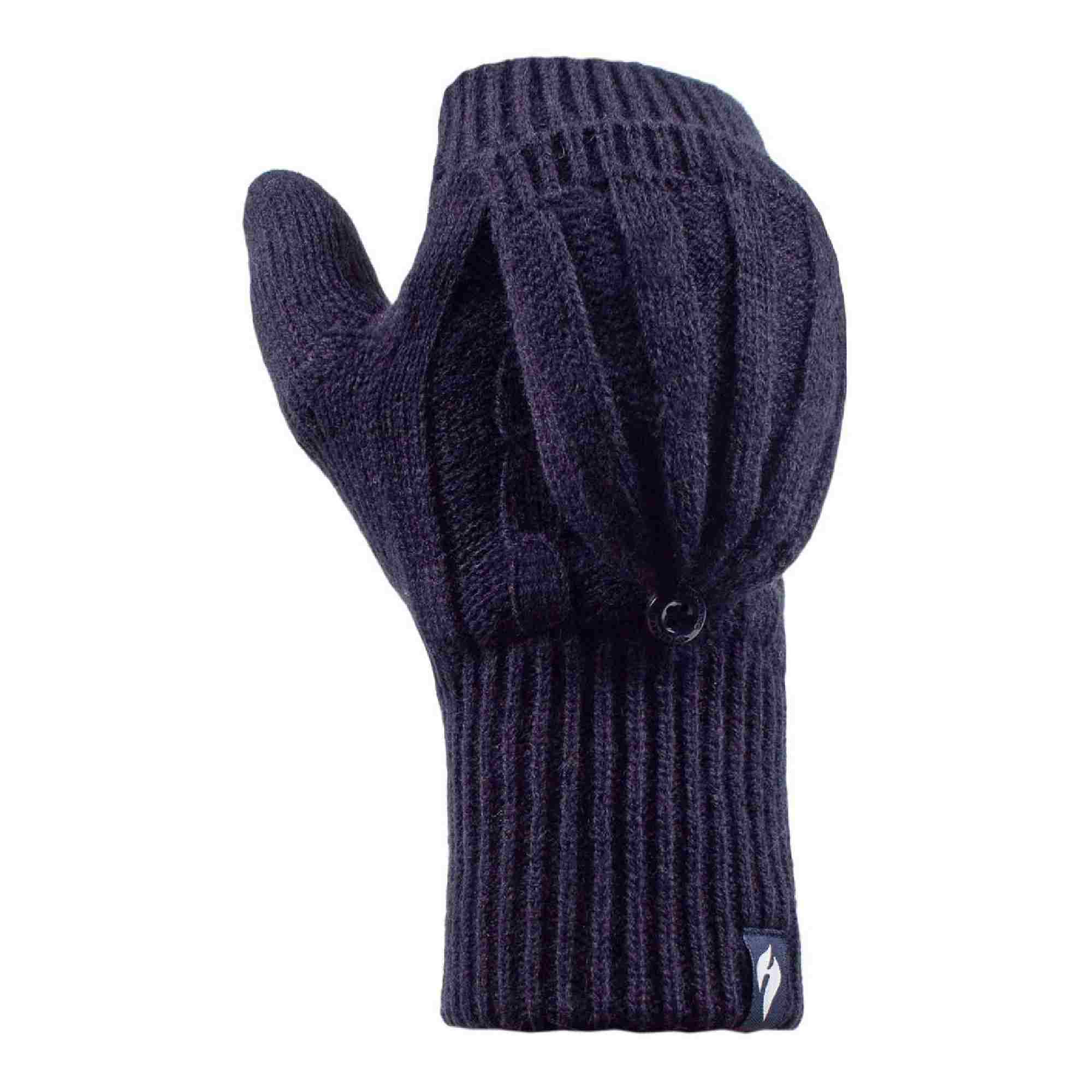 Ladies Cable Knit 2.3 Tog Thermal Winter Fingerless Converter Gloves - Image 33