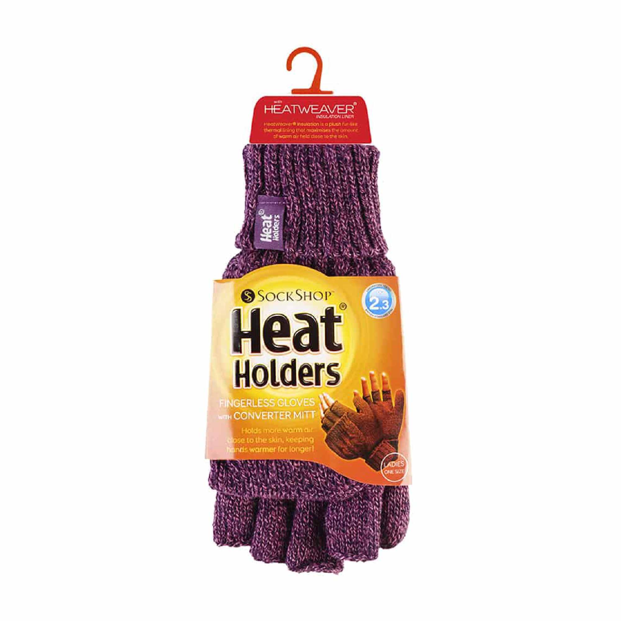 Ladies Cable Knit 2.3 Tog Thermal Winter Fingerless Converter Gloves - Image 38