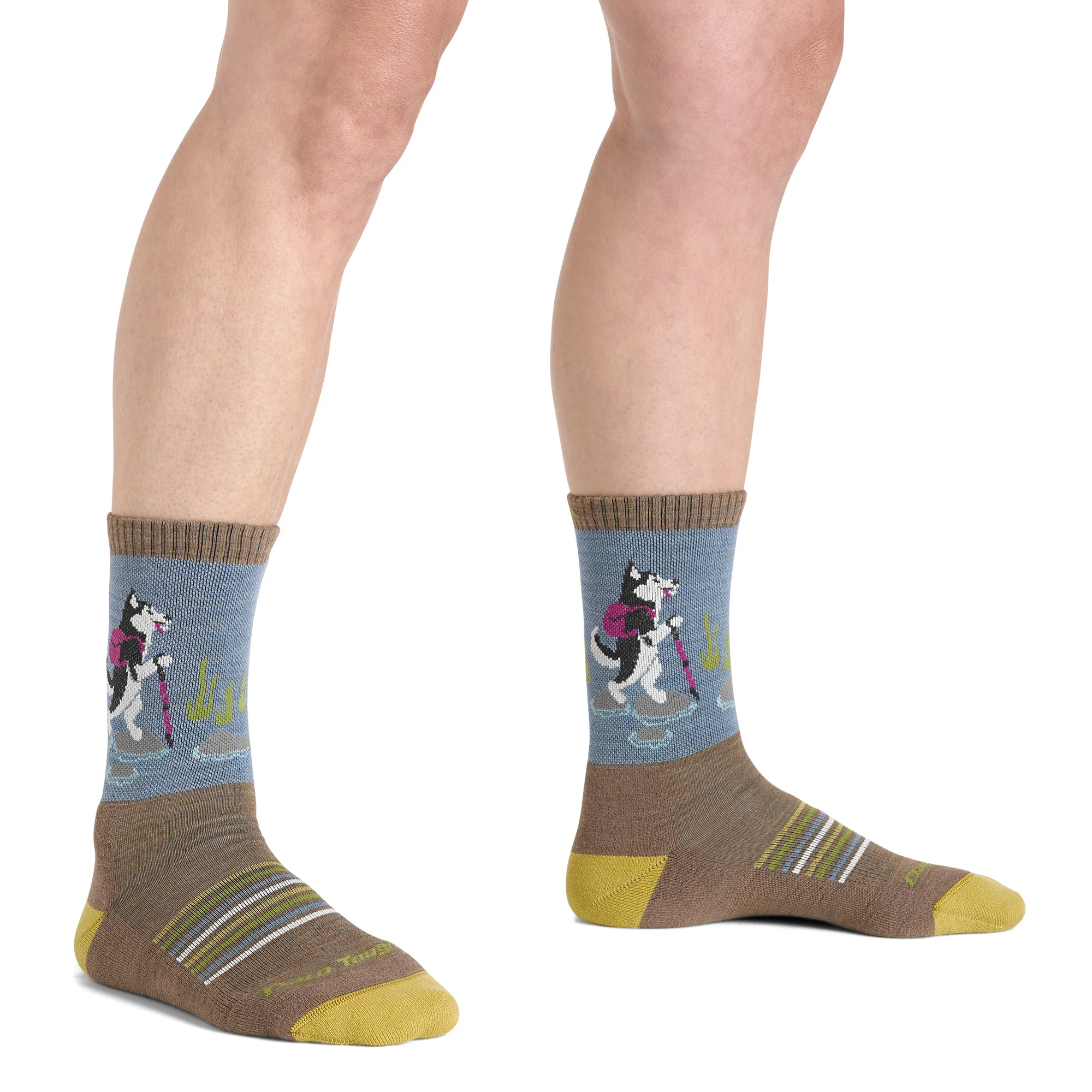 Ladies Merino Wool Animal Patterned Hiking Boot Socks - Image 10