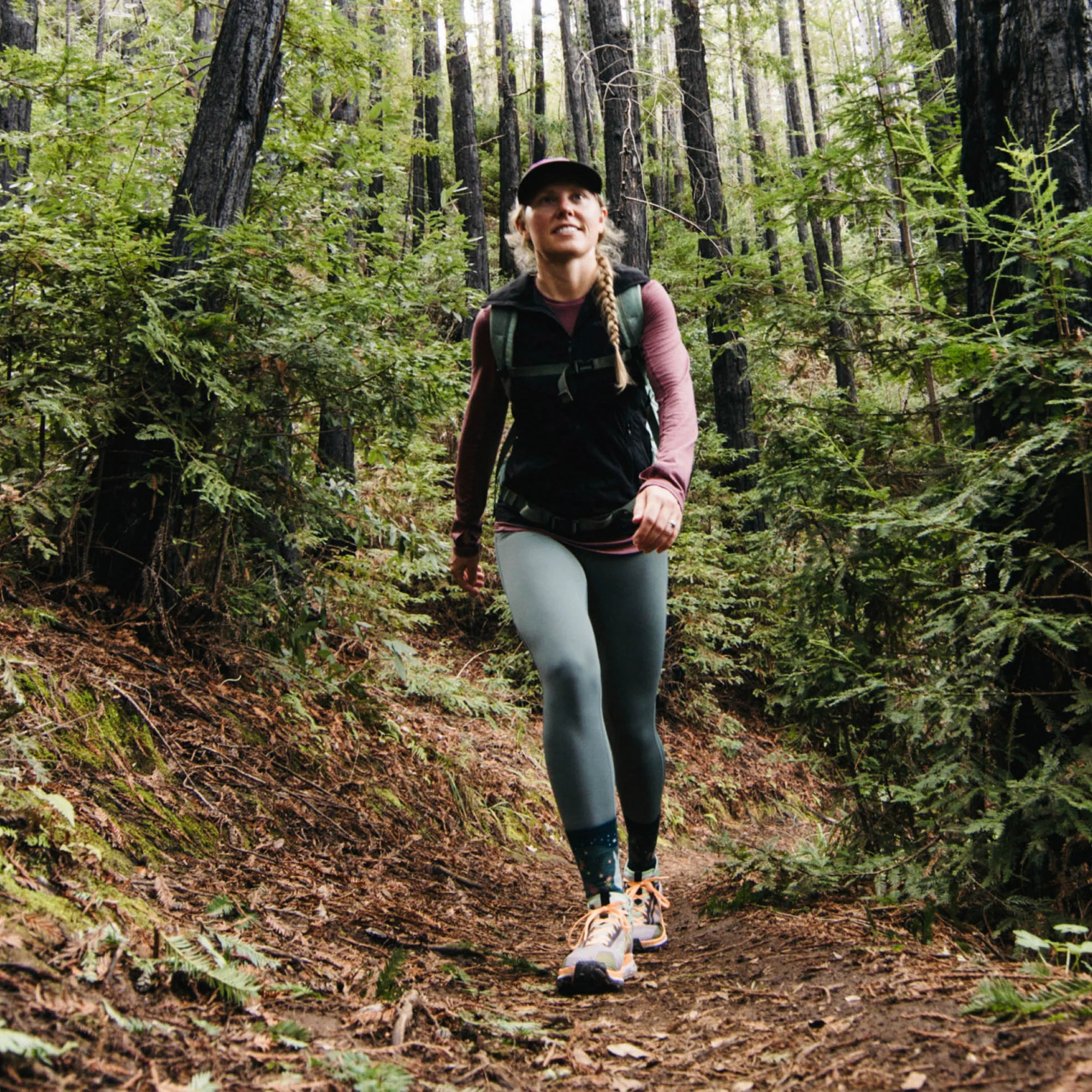 Ladies Merino Wool Animal Patterned Hiking Boot Socks - Image 11