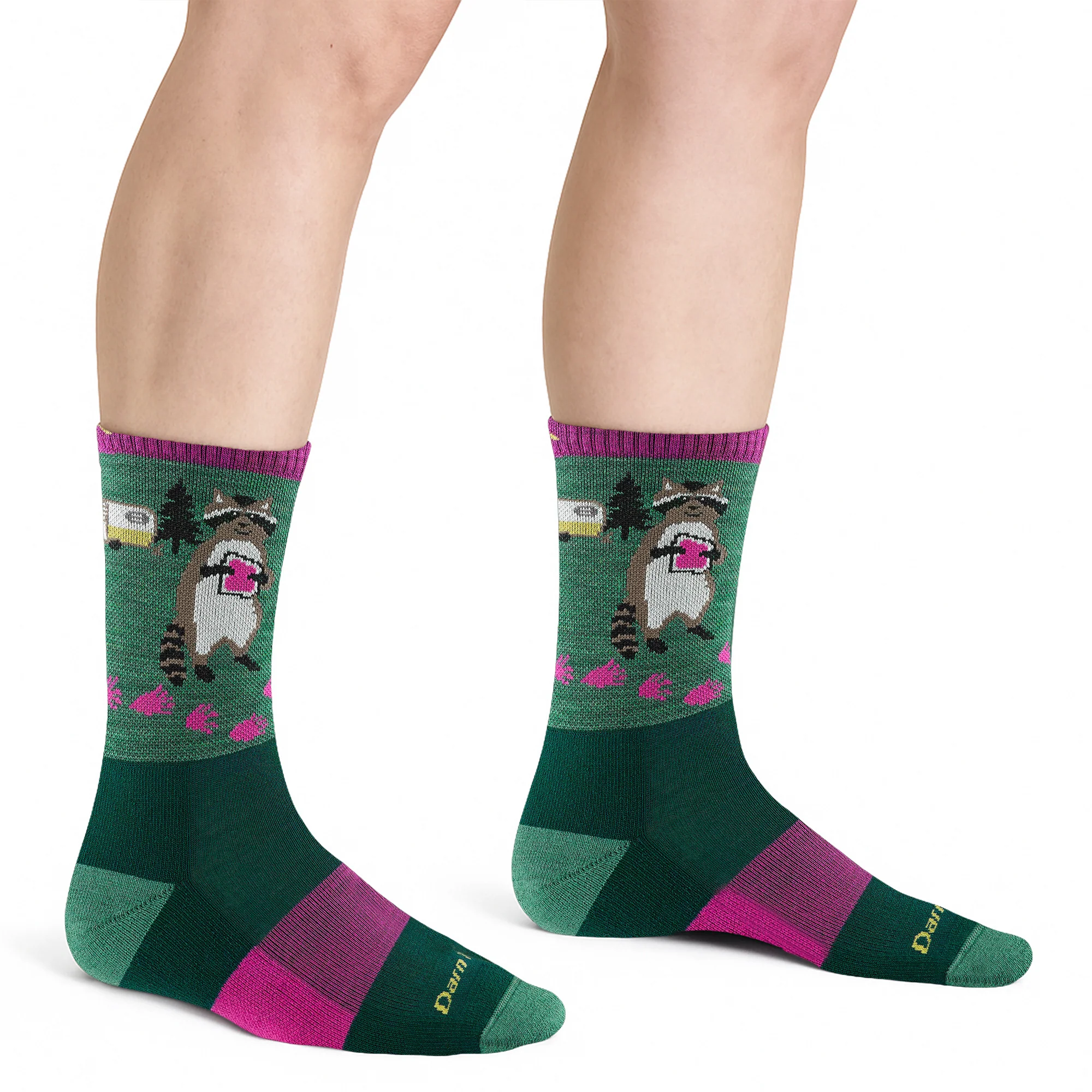 Ladies Merino Wool Animal Patterned Hiking Boot Socks - Image 14
