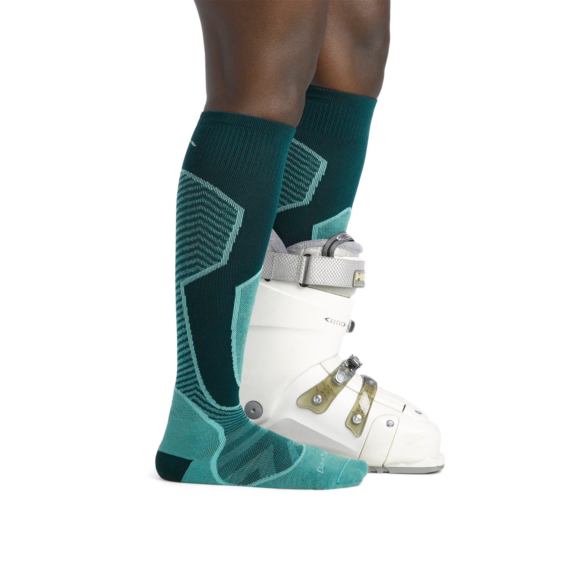 Ladies Over-the-Calf Lightweight Ski Snowboard Merino Cushioned Socks - Image 7