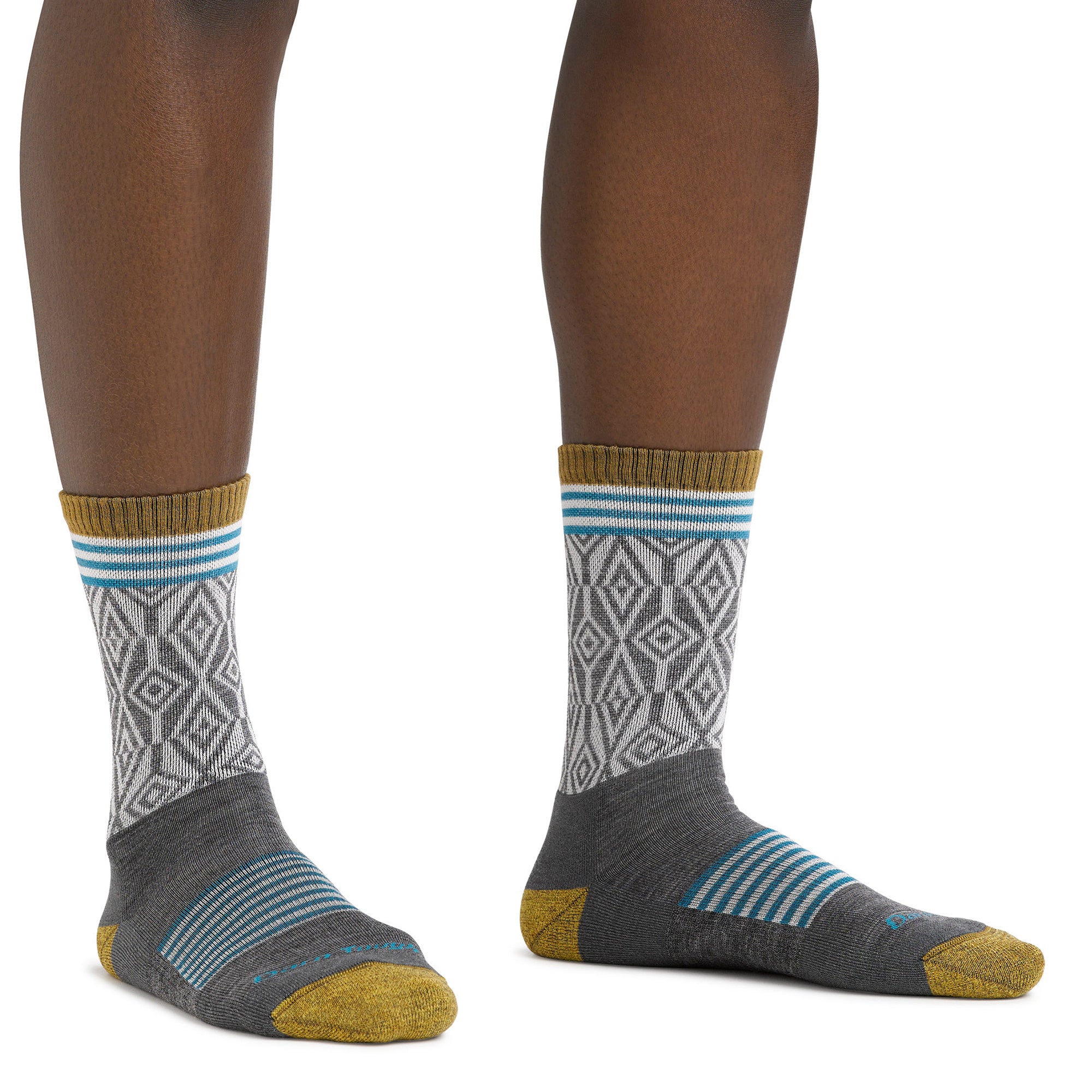 Ladies Patterned Micro Crew Hiking Merino Socks - Image 10