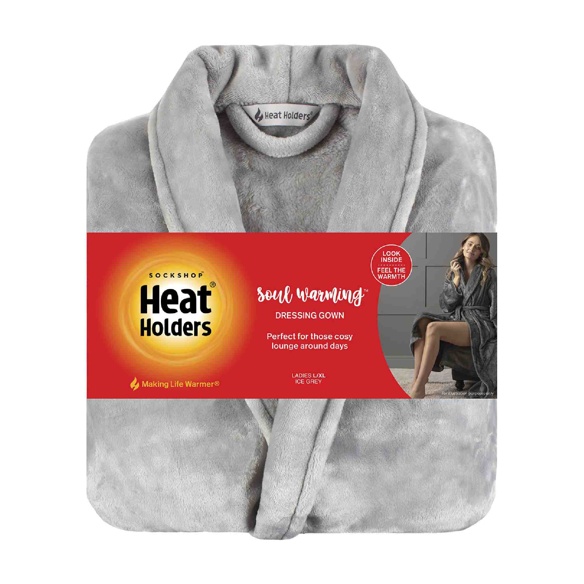 Ladies Soft Warm Luxury Fleece Dressing Gown - Image 10