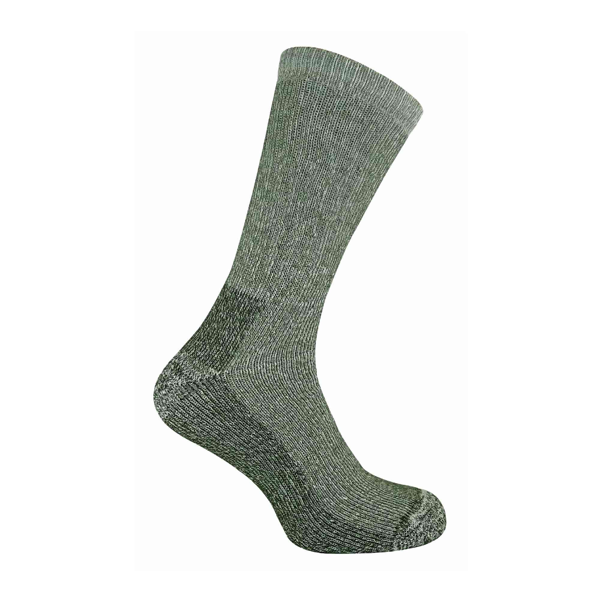 2 Pack Mens Cushioned Heel & Toe Thermal Wool Hiking Socks - Image 9
