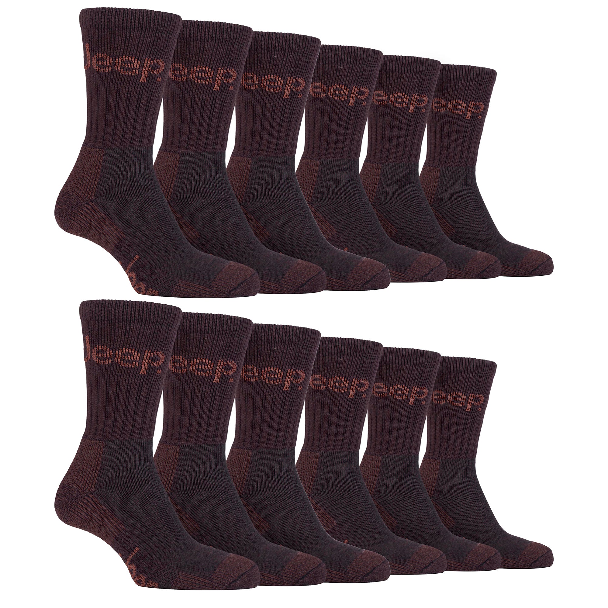 Mens Luxury Cushioned Cotton Hiking Socks (Multipack Options) - Image 21