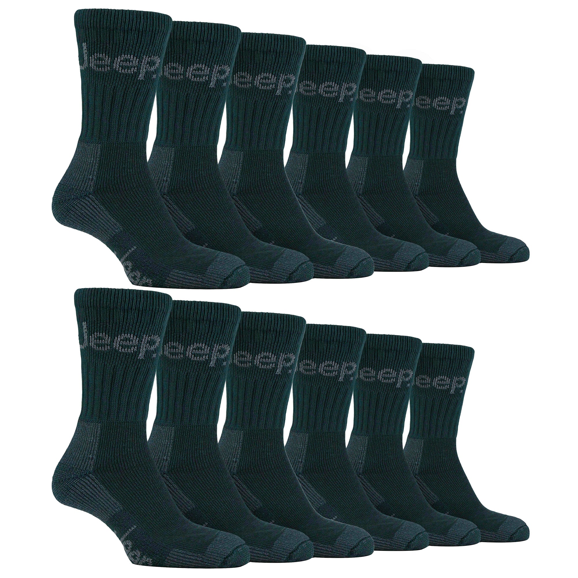 Mens Luxury Cushioned Cotton Hiking Socks (Multipack Options) - Image 33