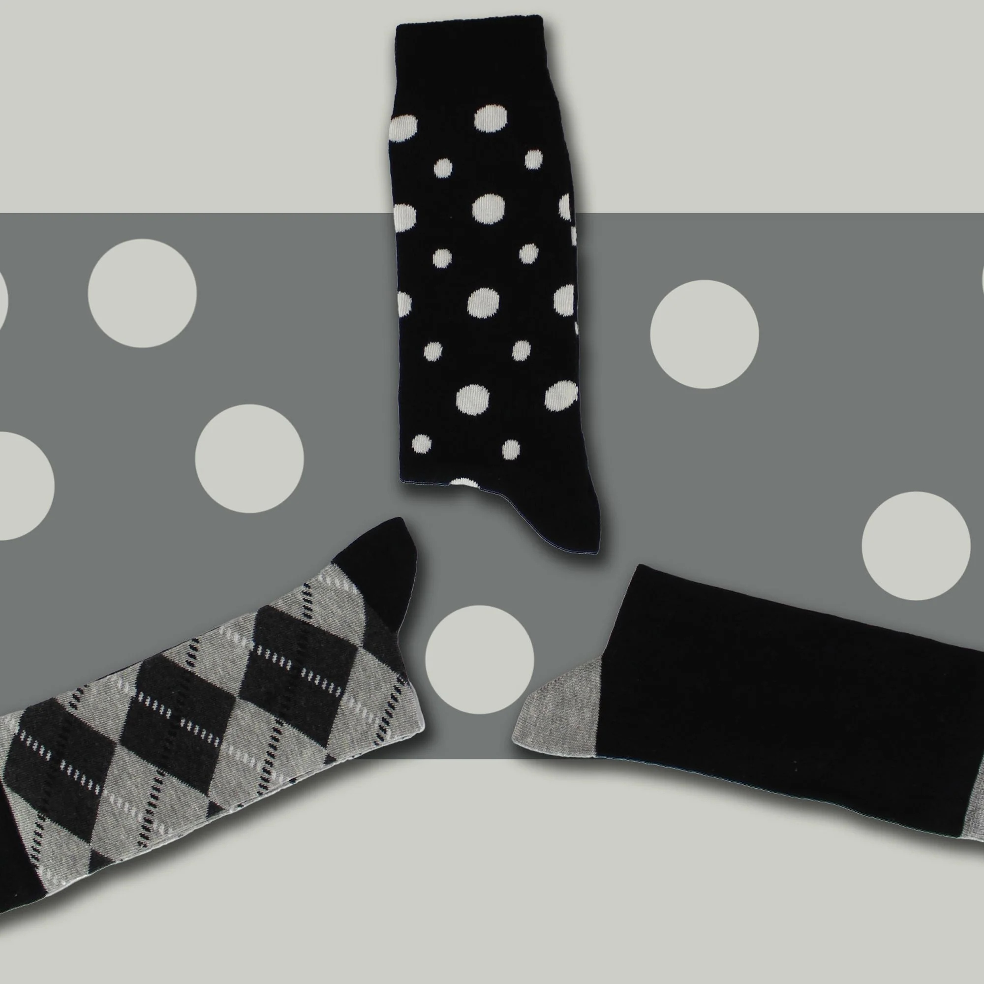 Pack of 3 Classic Argyle Patterned Mens Dress Socks | Colorful Argyle Socks - Image 3