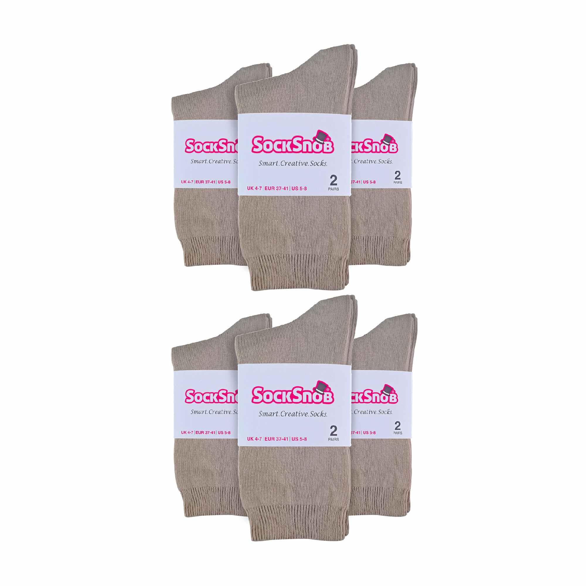 Ladies Plain Coloured Cotton Rich Dress Socks (Multipack Options) - Image 10