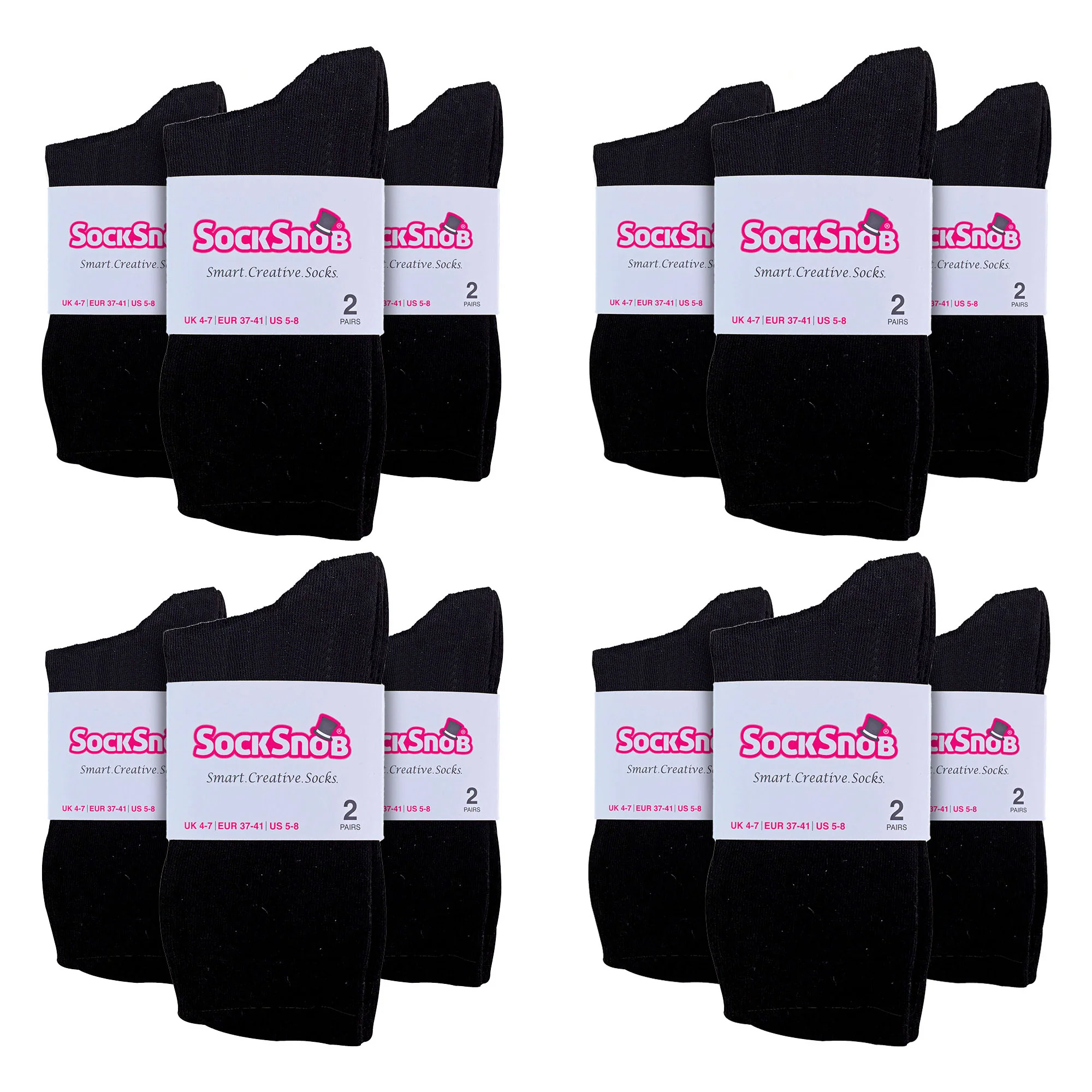 Ladies Plain Coloured Cotton Rich Dress Socks (Multipack Options) - Image 14