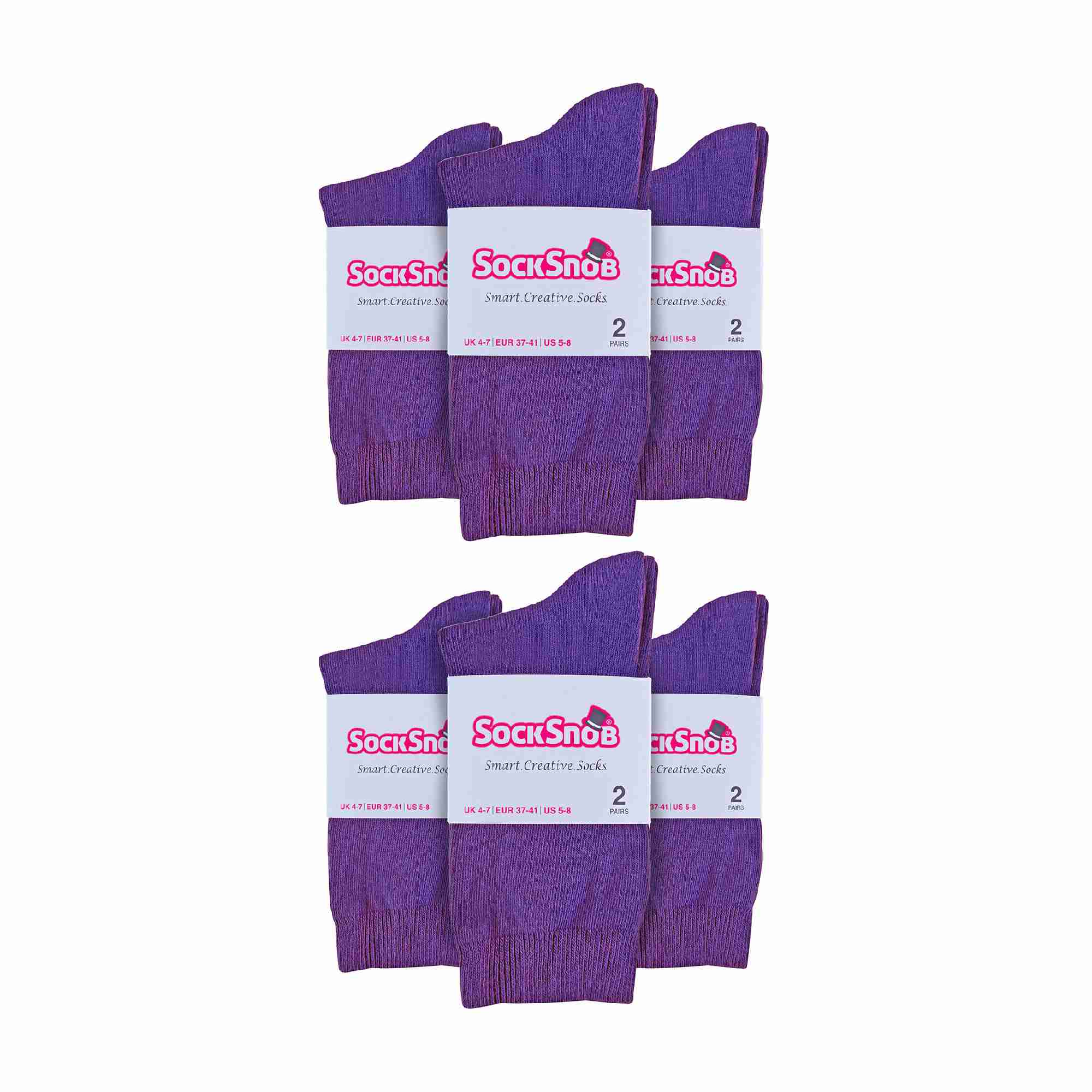 Ladies Plain Coloured Cotton Rich Dress Socks (Multipack Options) - Image 142