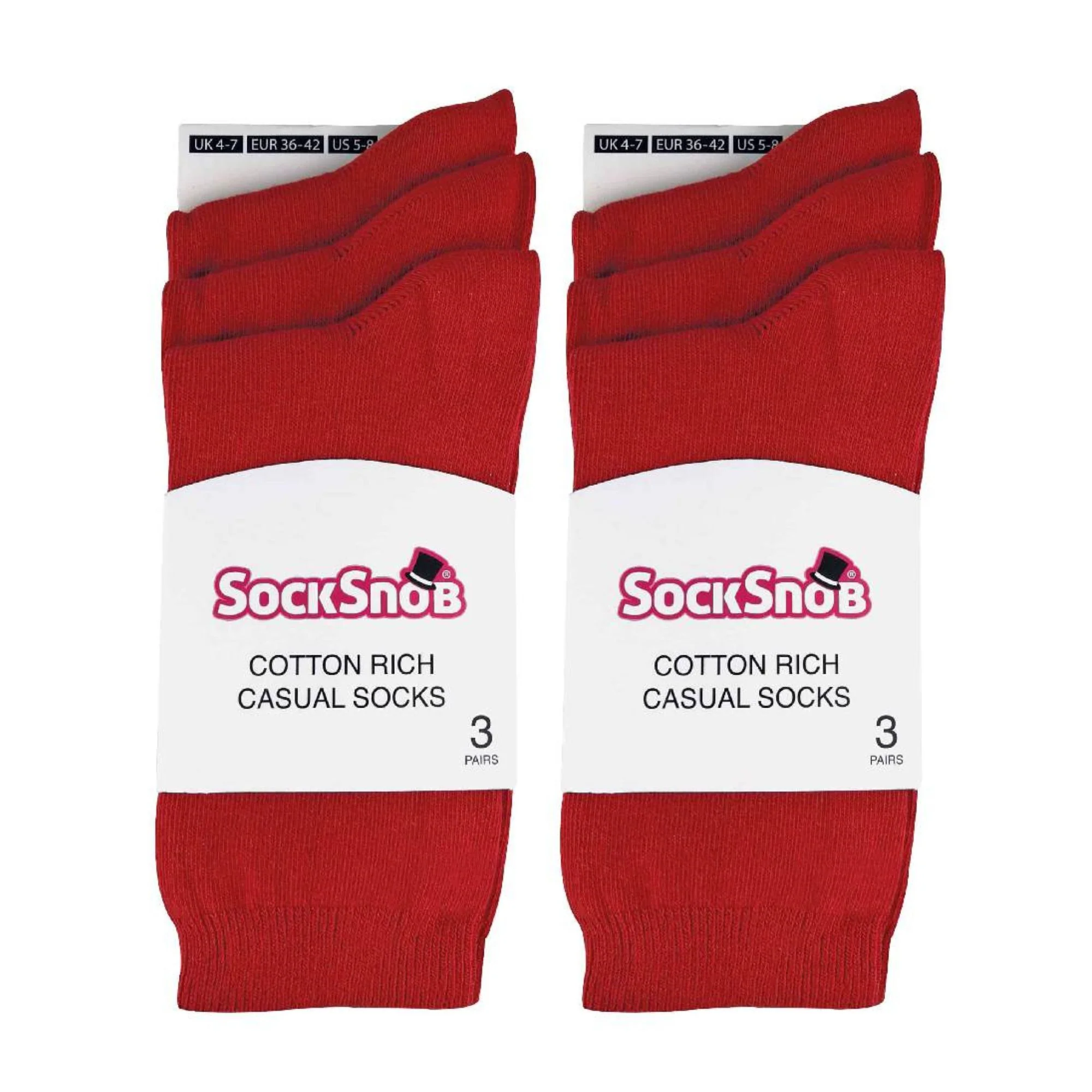 Ladies Plain Coloured Cotton Rich Dress Socks (Multipack Options) - Image 150