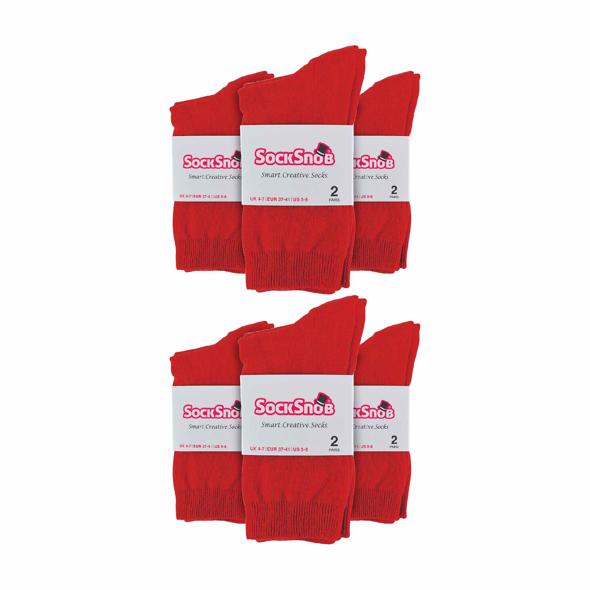 Ladies Plain Coloured Cotton Rich Dress Socks (Multipack Options) - Image 154