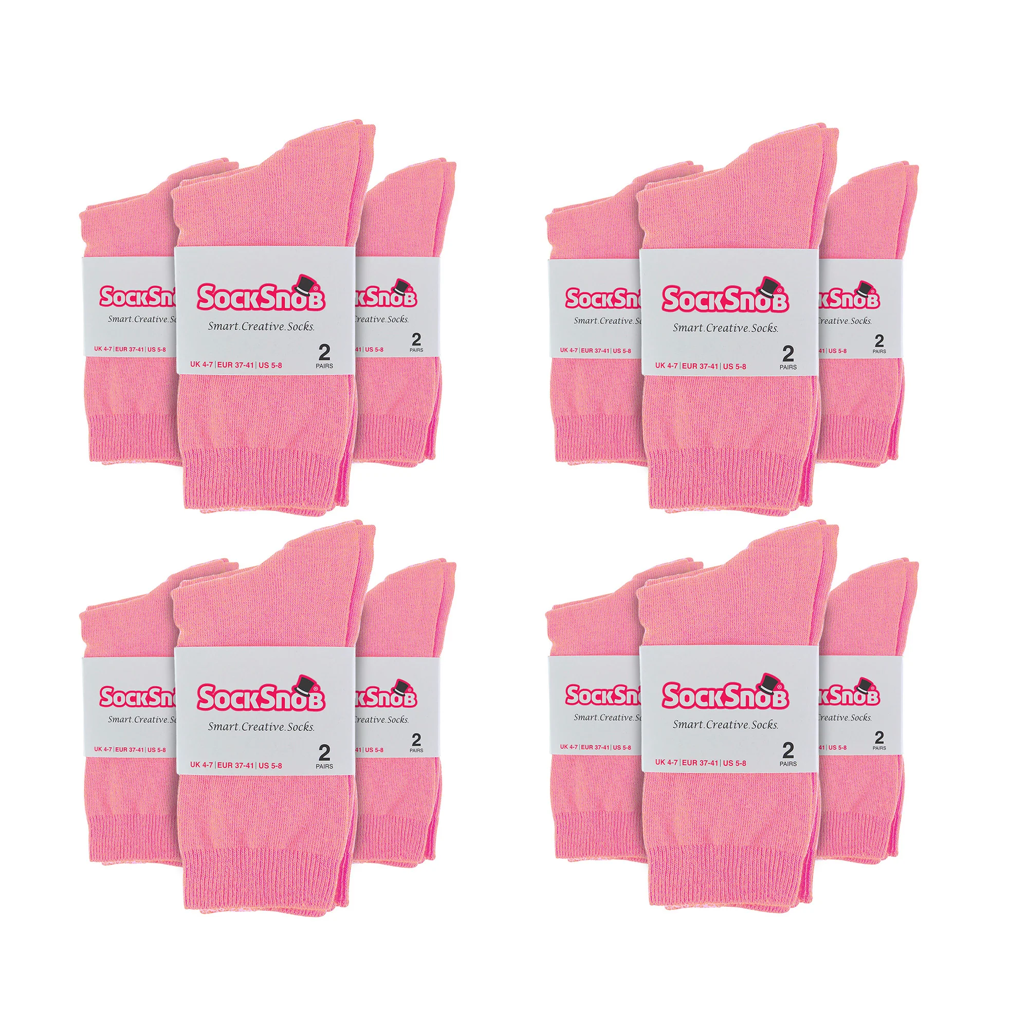 Ladies Plain Coloured Cotton Rich Dress Socks (Multipack Options) - Image 158