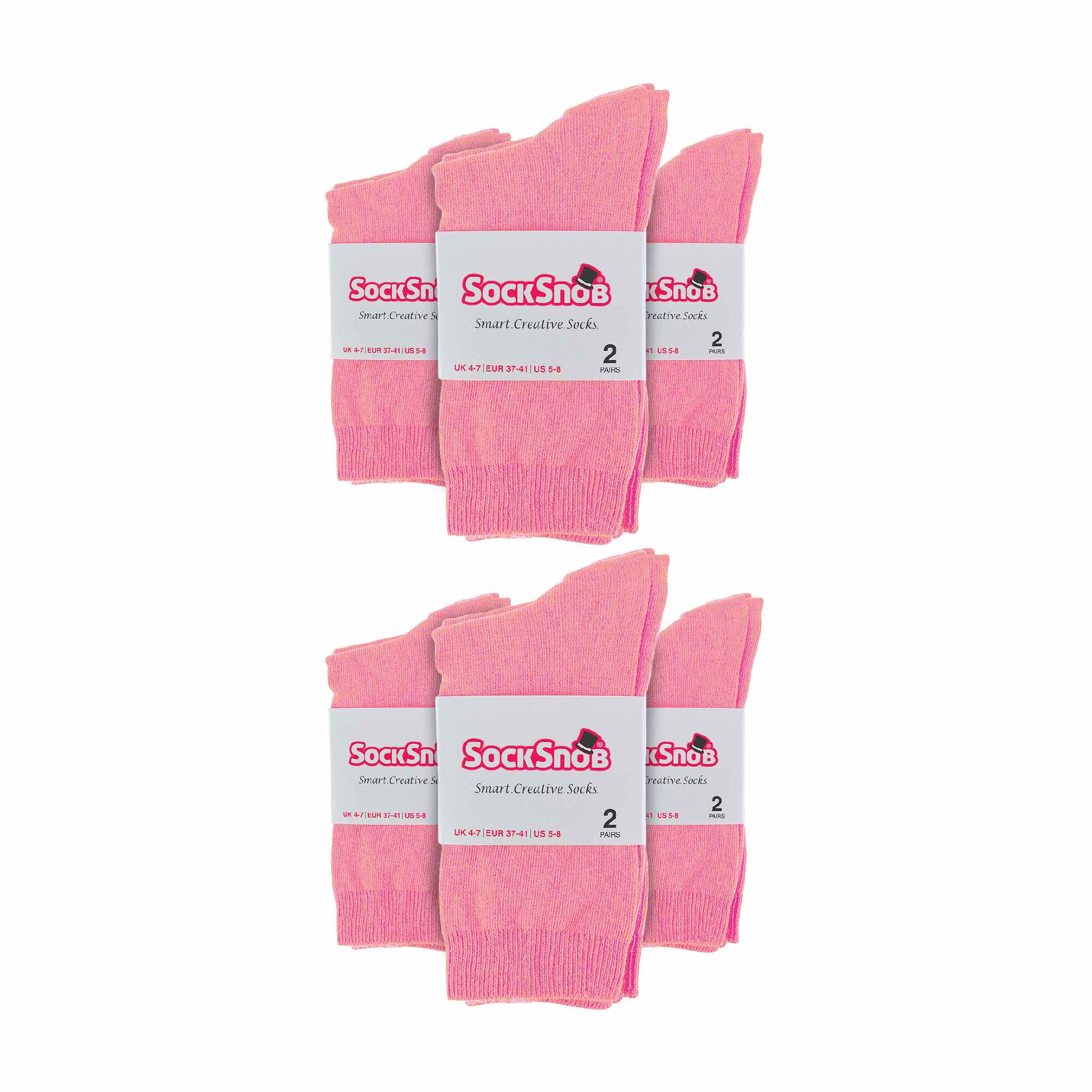 Ladies Plain Coloured Cotton Rich Dress Socks (Multipack Options) - Image 166