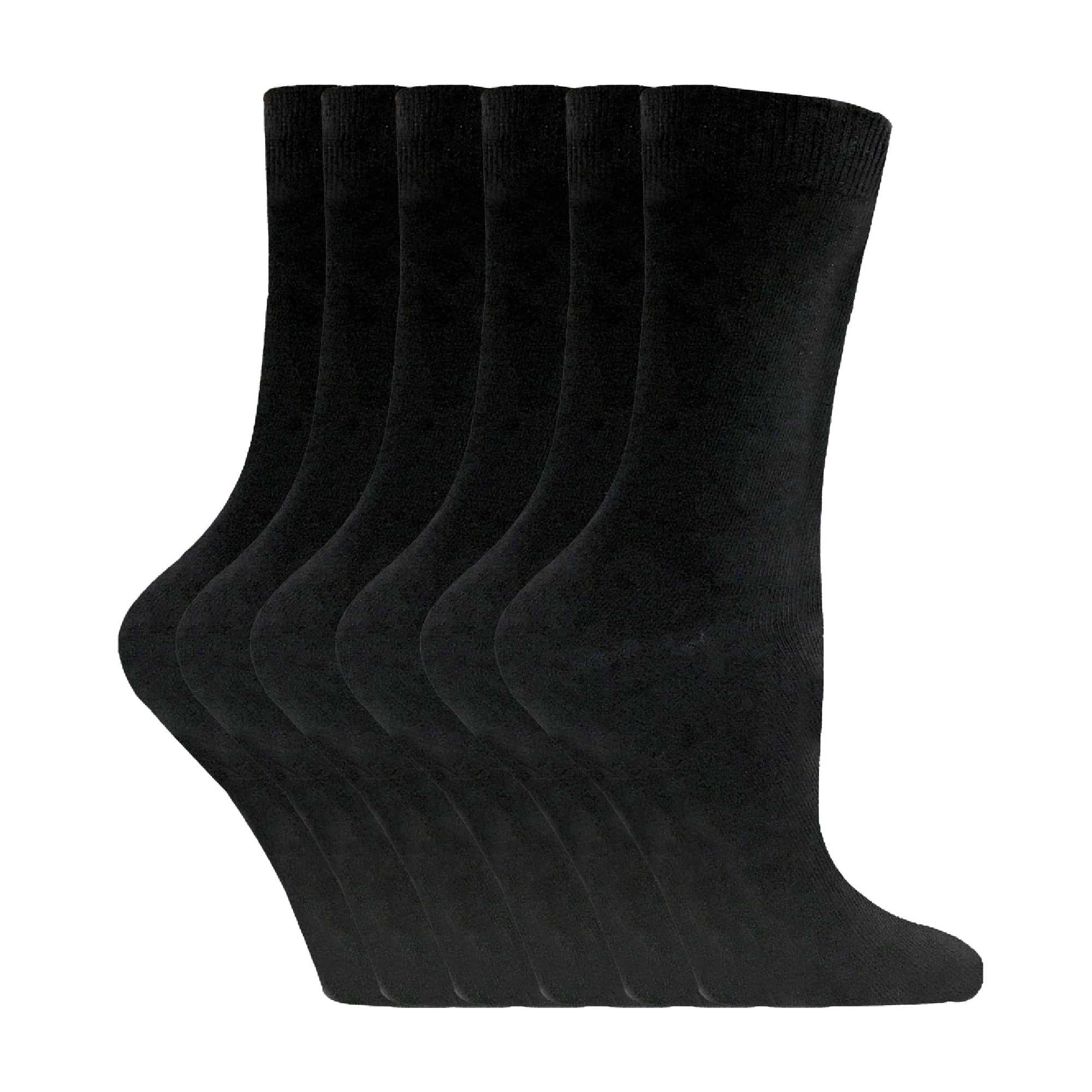 Ladies Plain Coloured Cotton Rich Dress Socks (Multipack Options) - Image 17