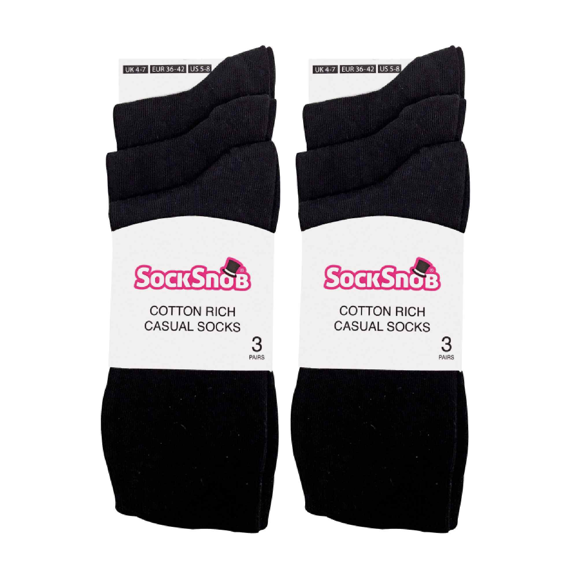 Ladies Plain Coloured Cotton Rich Dress Socks (Multipack Options) - Image 18