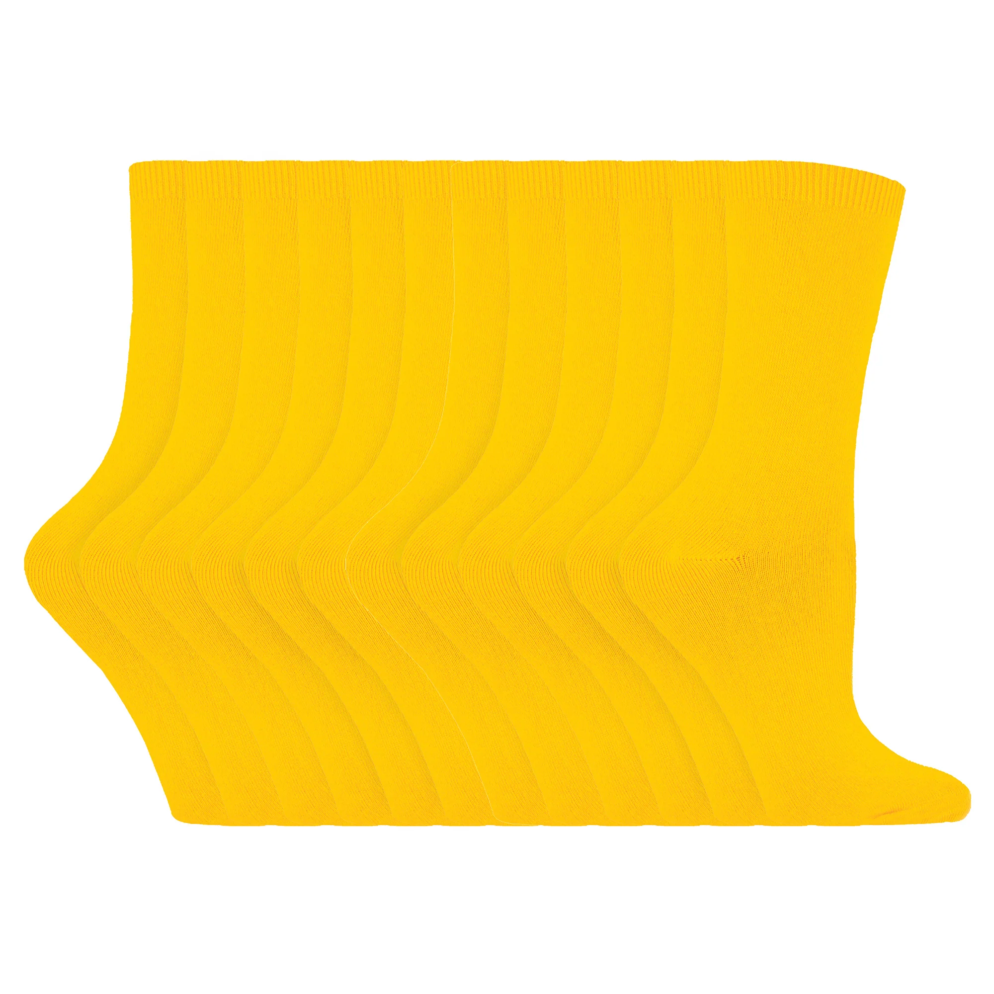 Ladies Plain Coloured Cotton Rich Dress Socks (Multipack Options) - Image 181