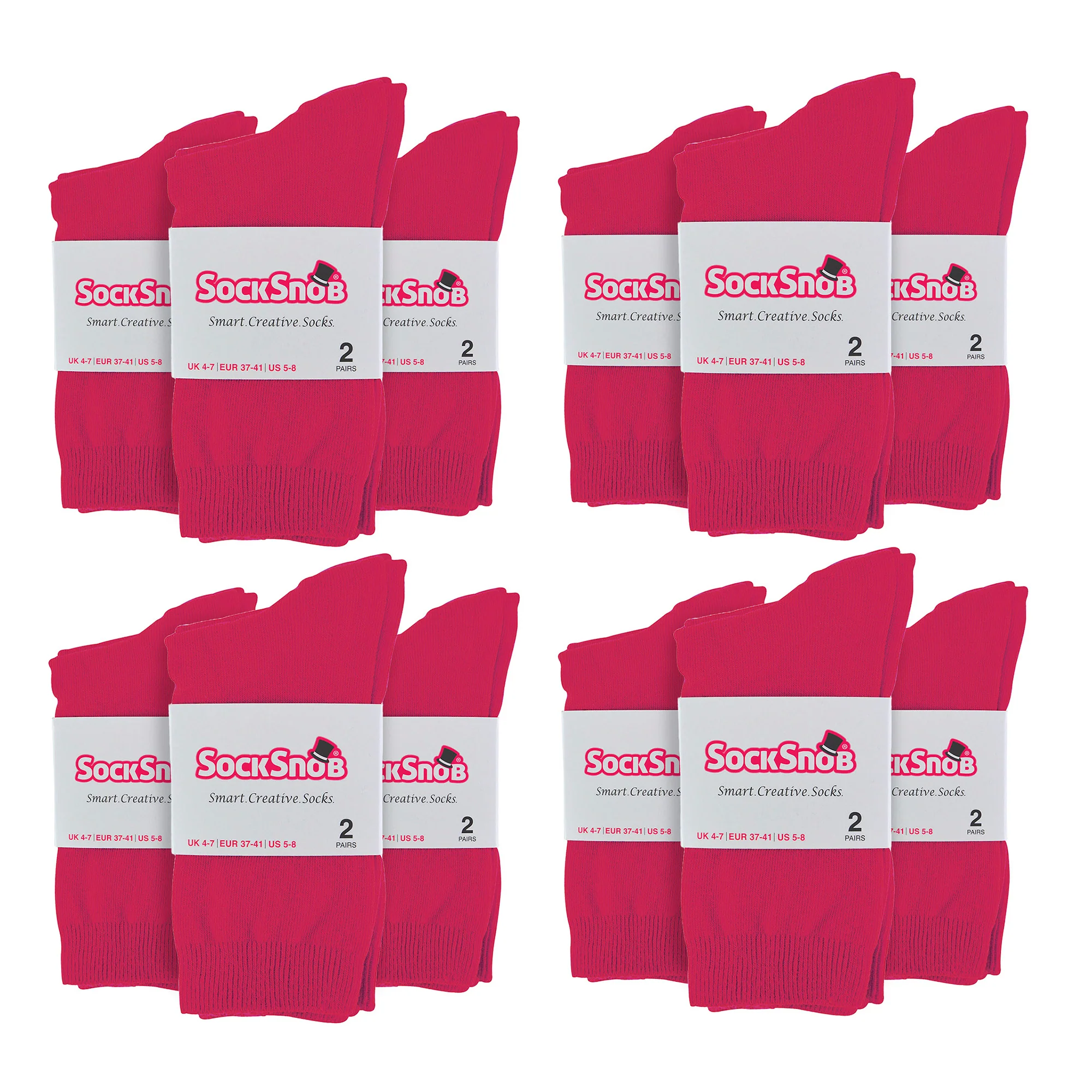 Ladies Plain Coloured Cotton Rich Dress Socks (Multipack Options) - Image 50