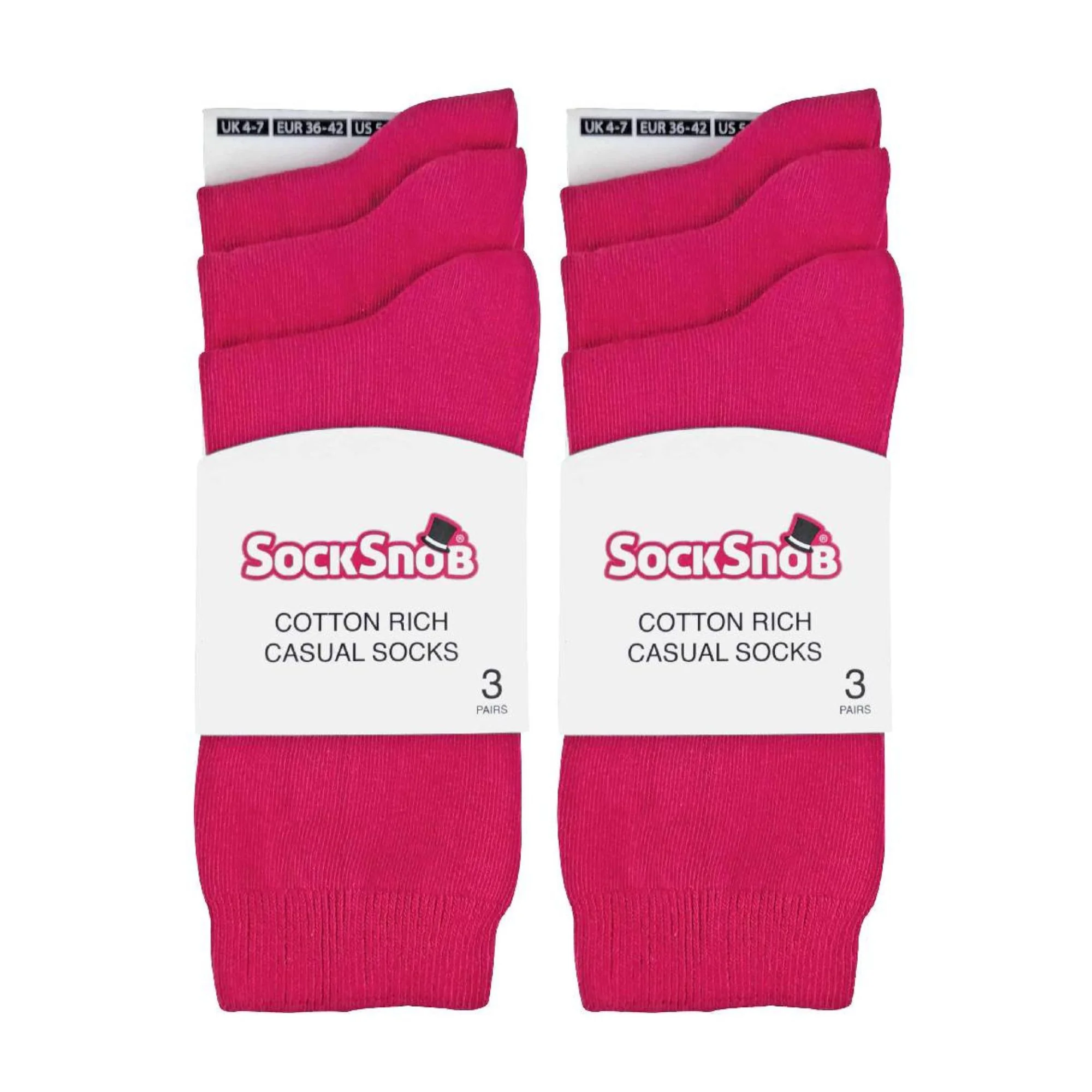 Ladies Plain Coloured Cotton Rich Dress Socks (Multipack Options) - Image 54