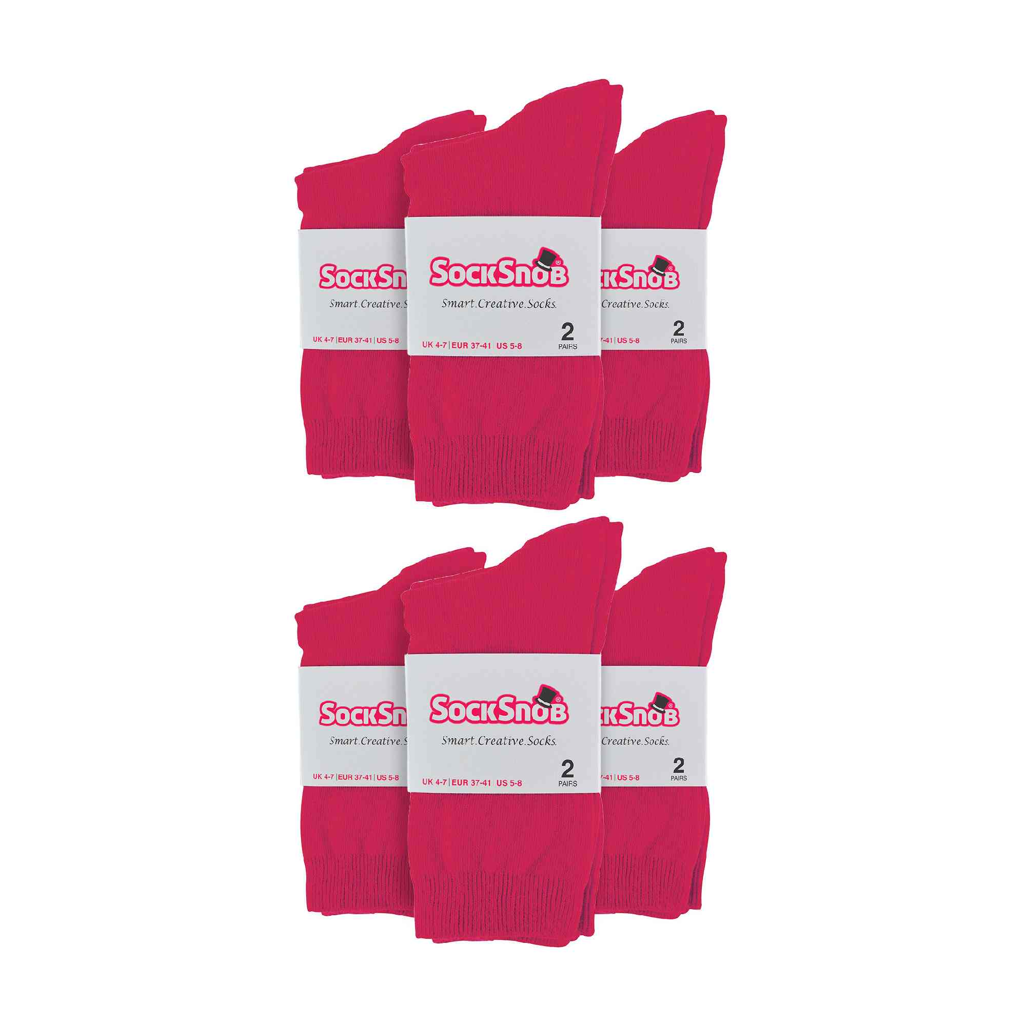 Ladies Plain Coloured Cotton Rich Dress Socks (Multipack Options) - Image 70