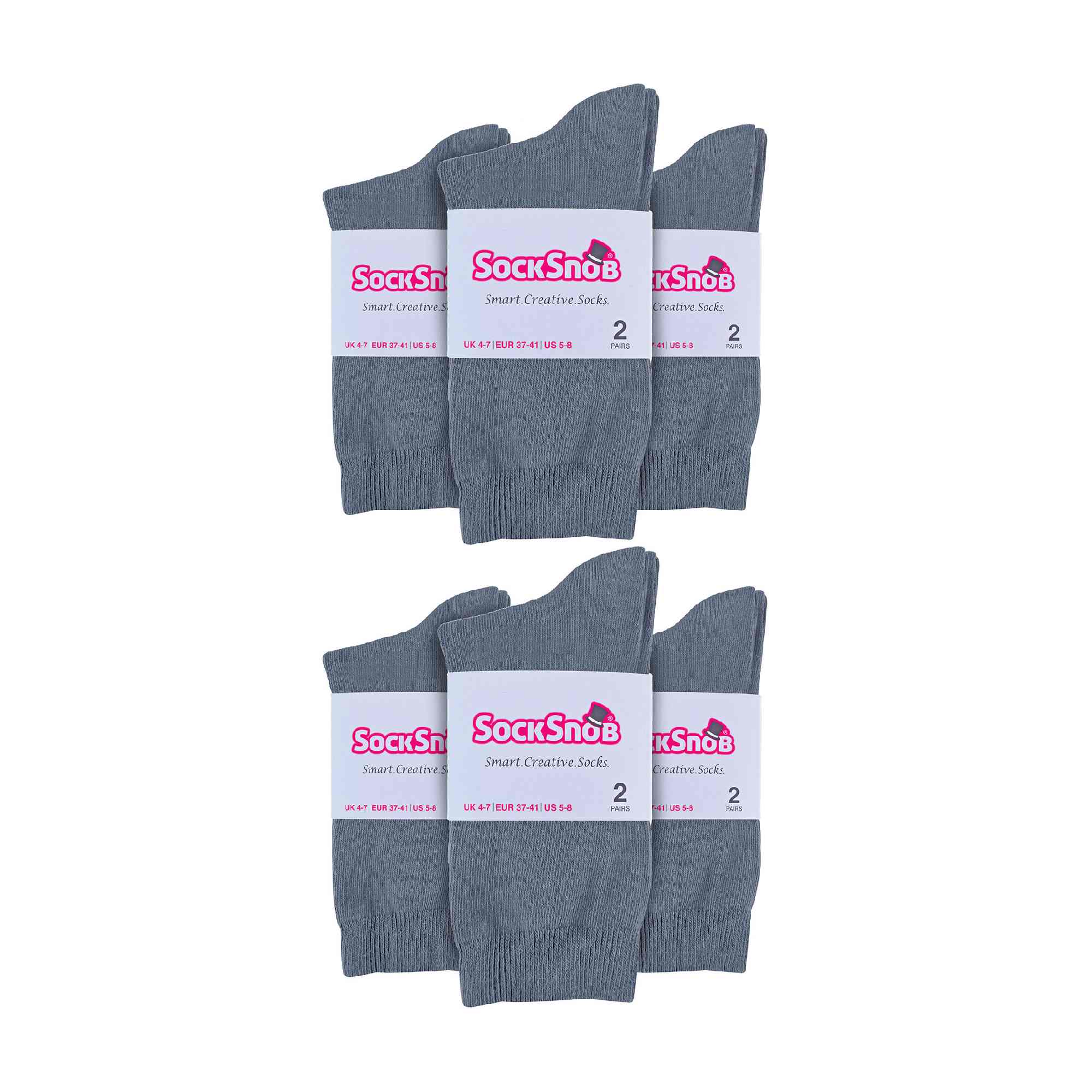 Ladies Plain Coloured Cotton Rich Dress Socks (Multipack Options) - Image 82