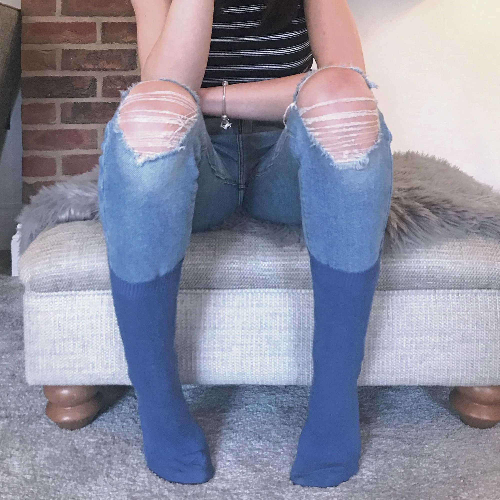 Ladies Plain Coloured Cotton Rich Dress Socks (Multipack Options) - Image 84