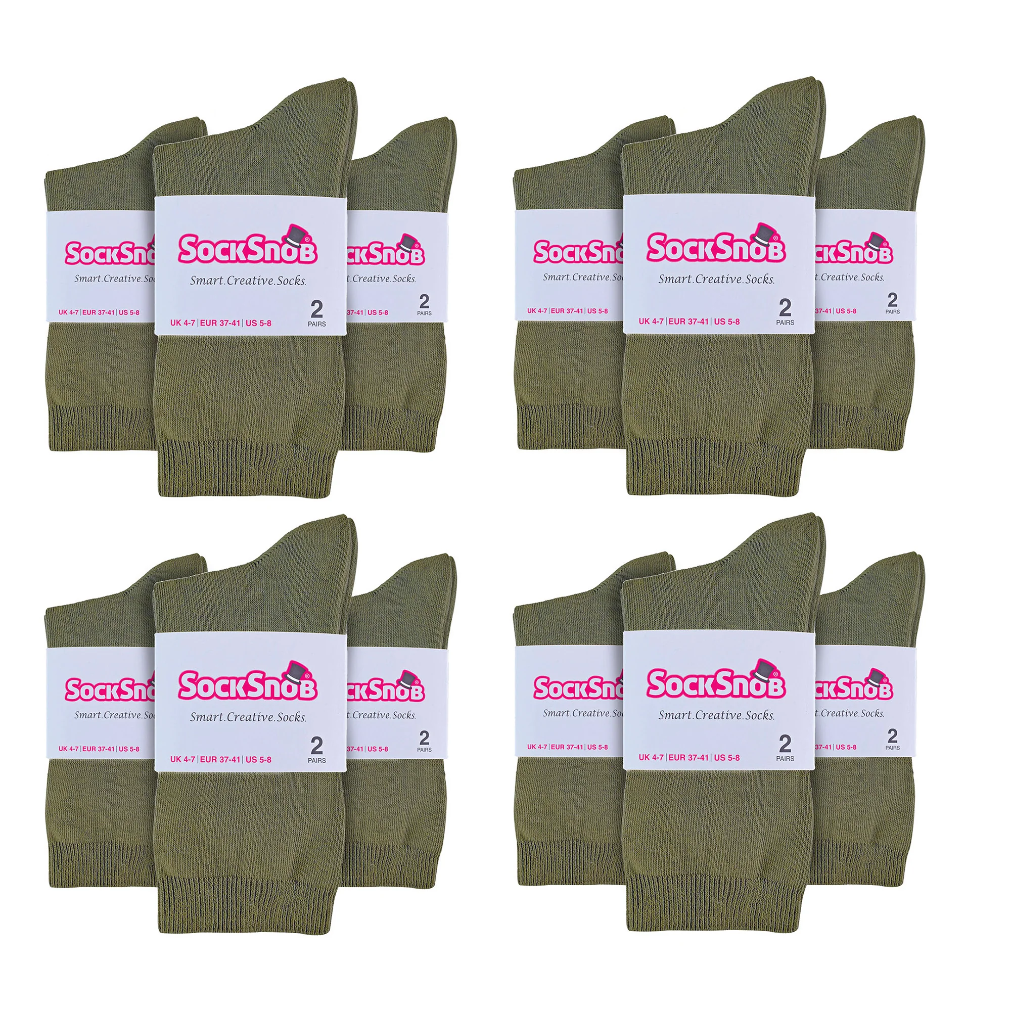 Ladies Plain Coloured Cotton Rich Dress Socks (Multipack Options) - Image 86