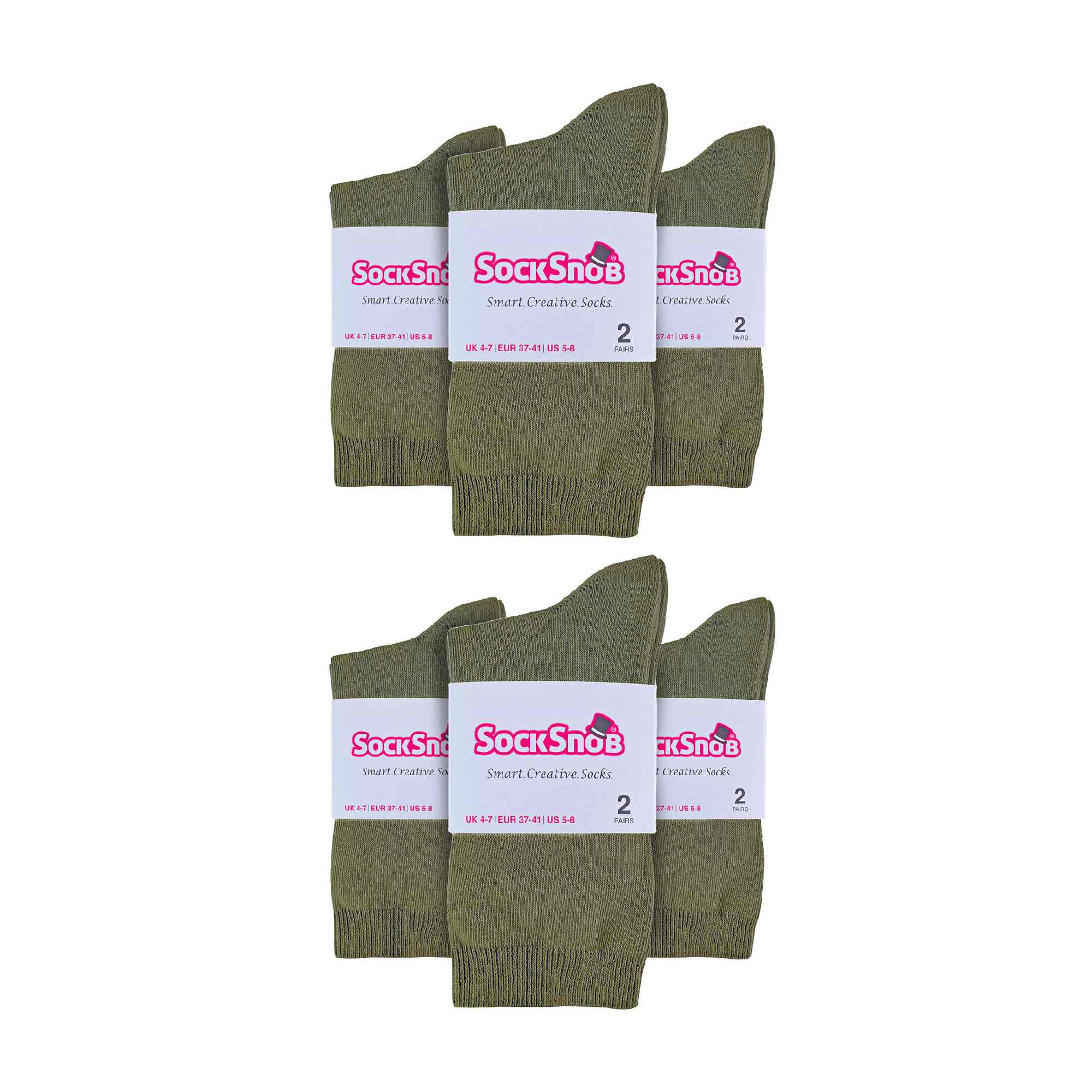 Ladies Plain Coloured Cotton Rich Dress Socks (Multipack Options) - Image 94