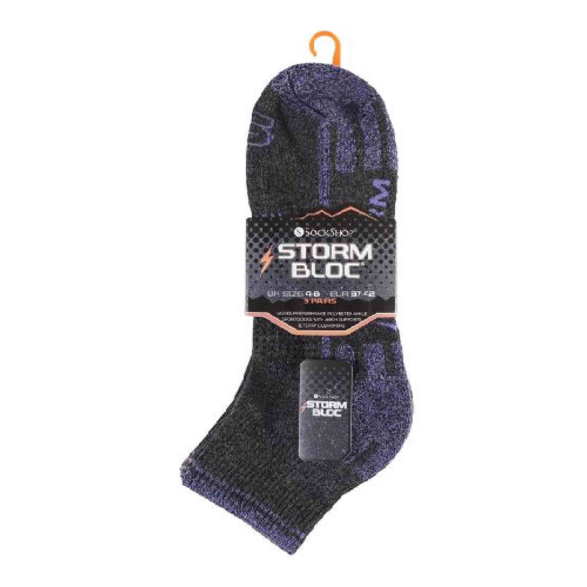 3 Pack Ladies Cushioned Sole Sport Ankle Socks with Arch Support - Image 6