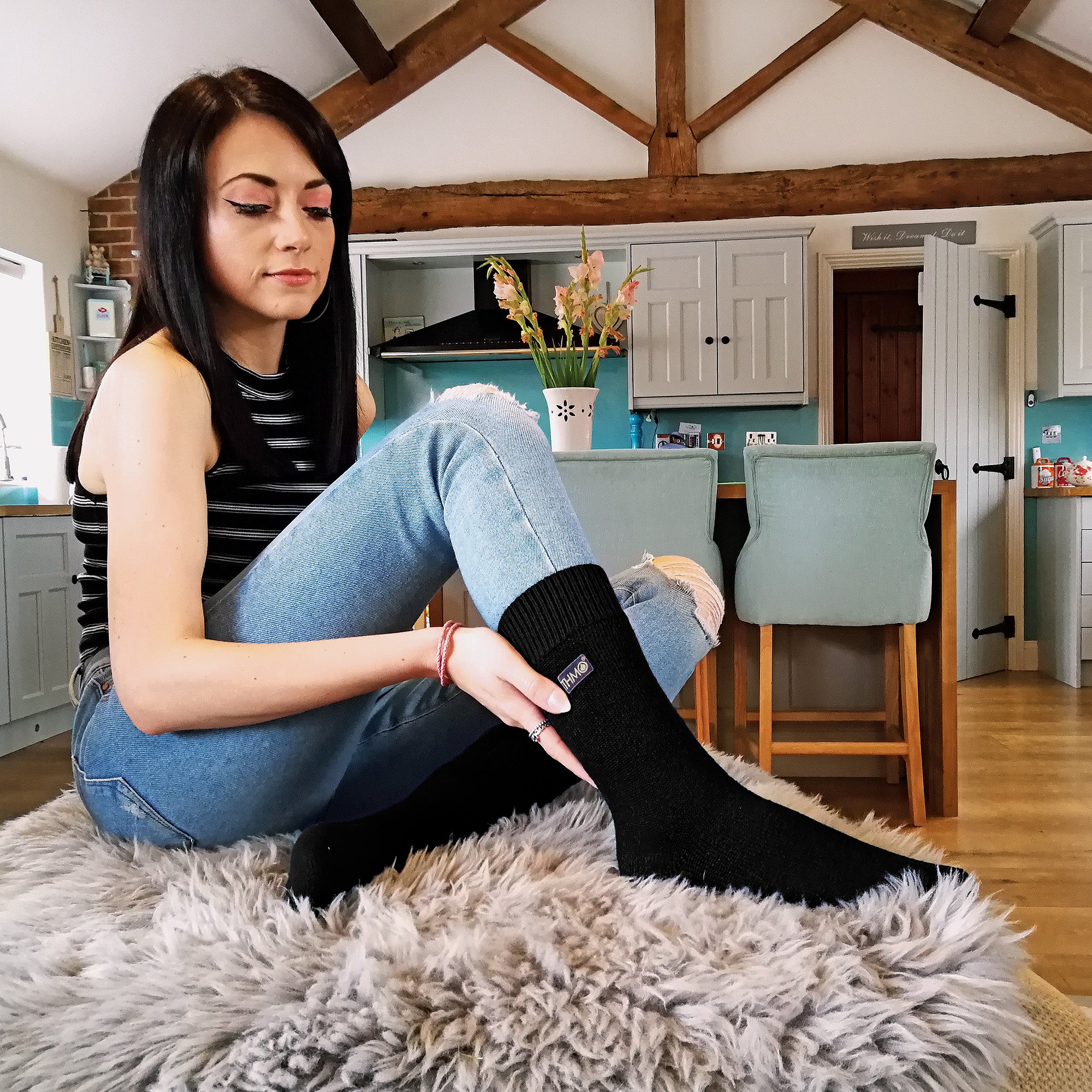 Ladies Thick Winter Thermal Socks with Seamless Toe (Multipack Options) - Image 12