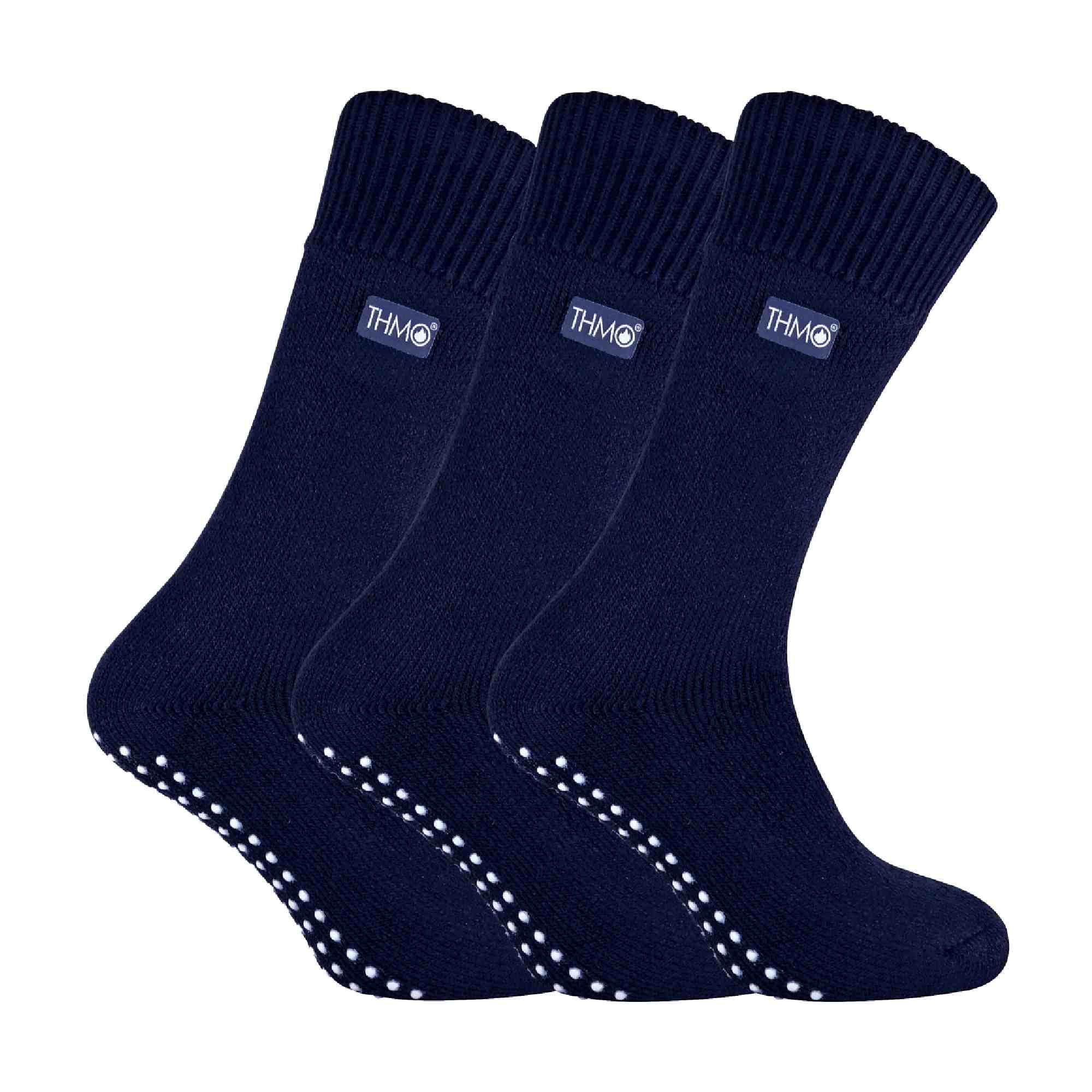 Mens Thermal Indoor Slipper Socks with Grips (Multipack Options) - Image 15