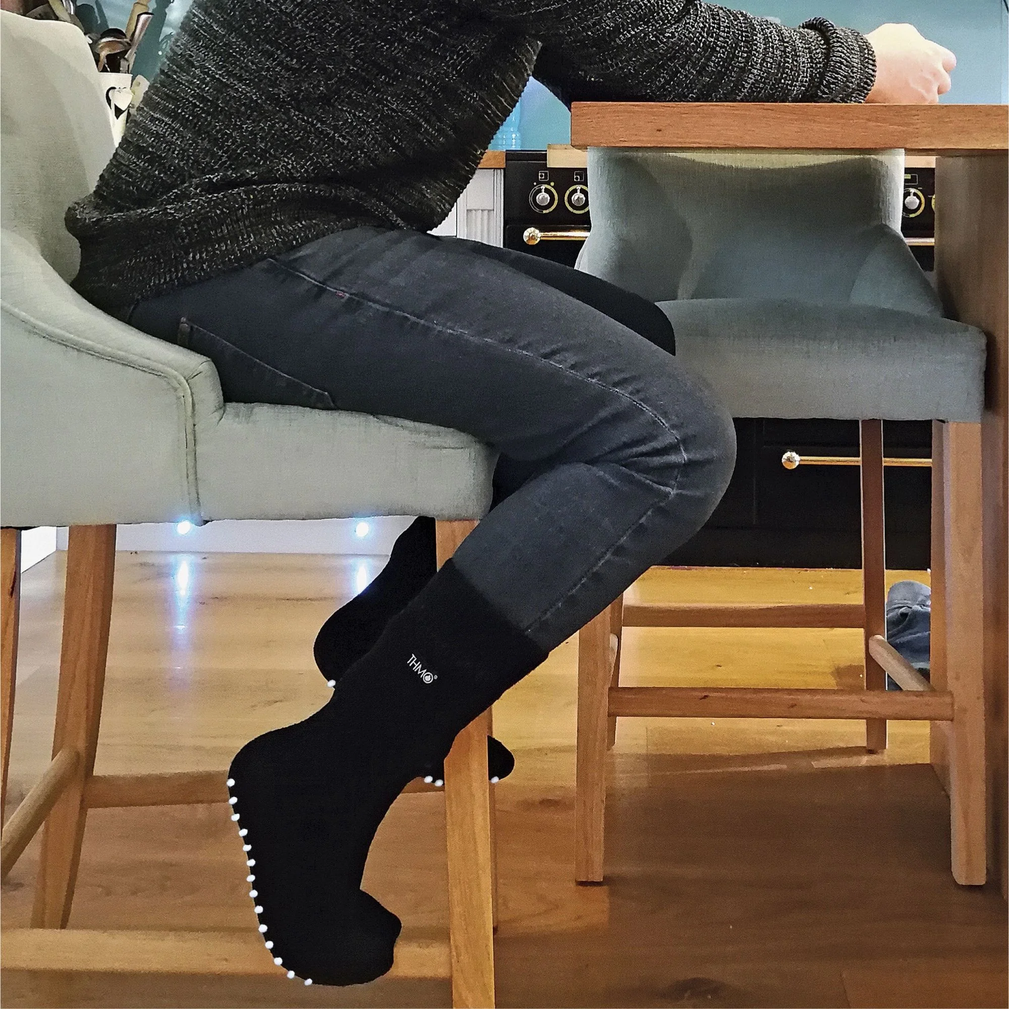 Mens Thermal Indoor Slipper Socks with Grips (Multipack Options) - Image 4