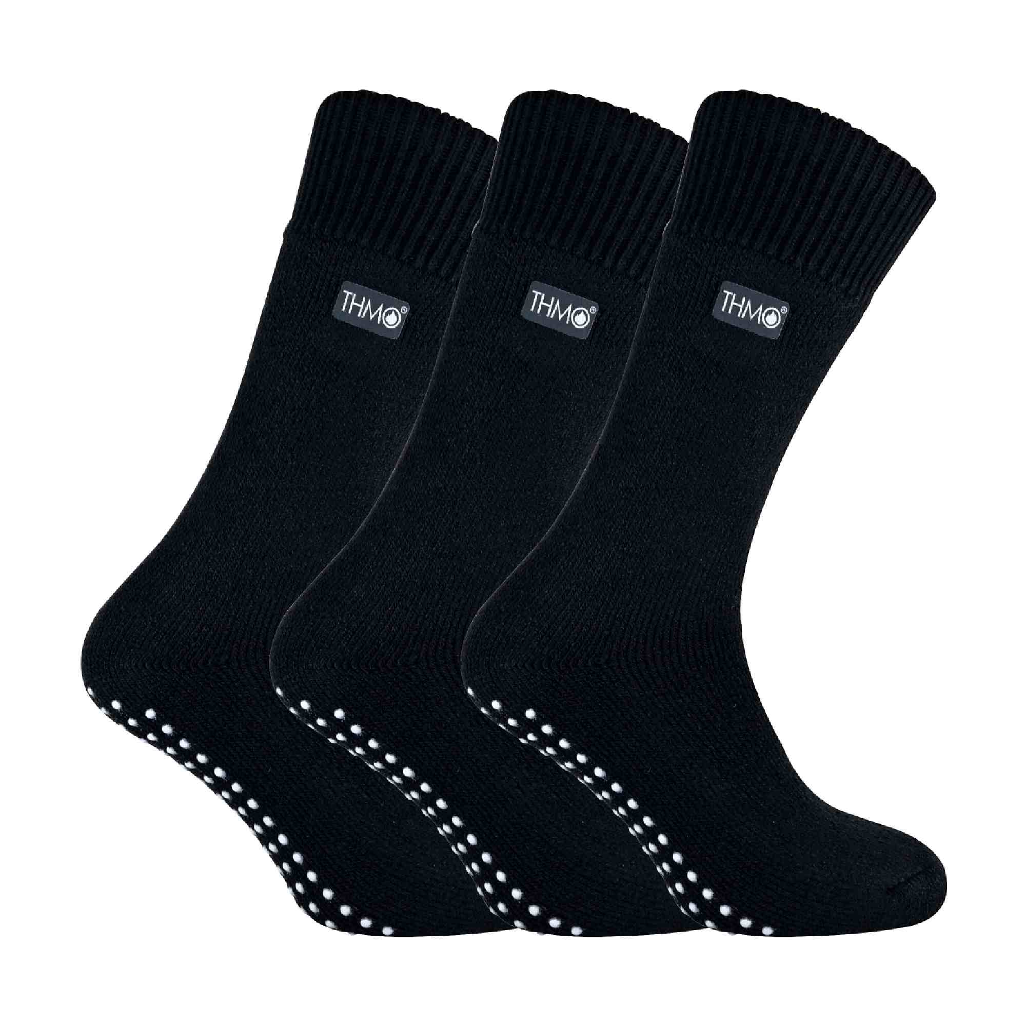 Mens Thermal Indoor Slipper Socks with Grips (Multipack Options) - Image 5