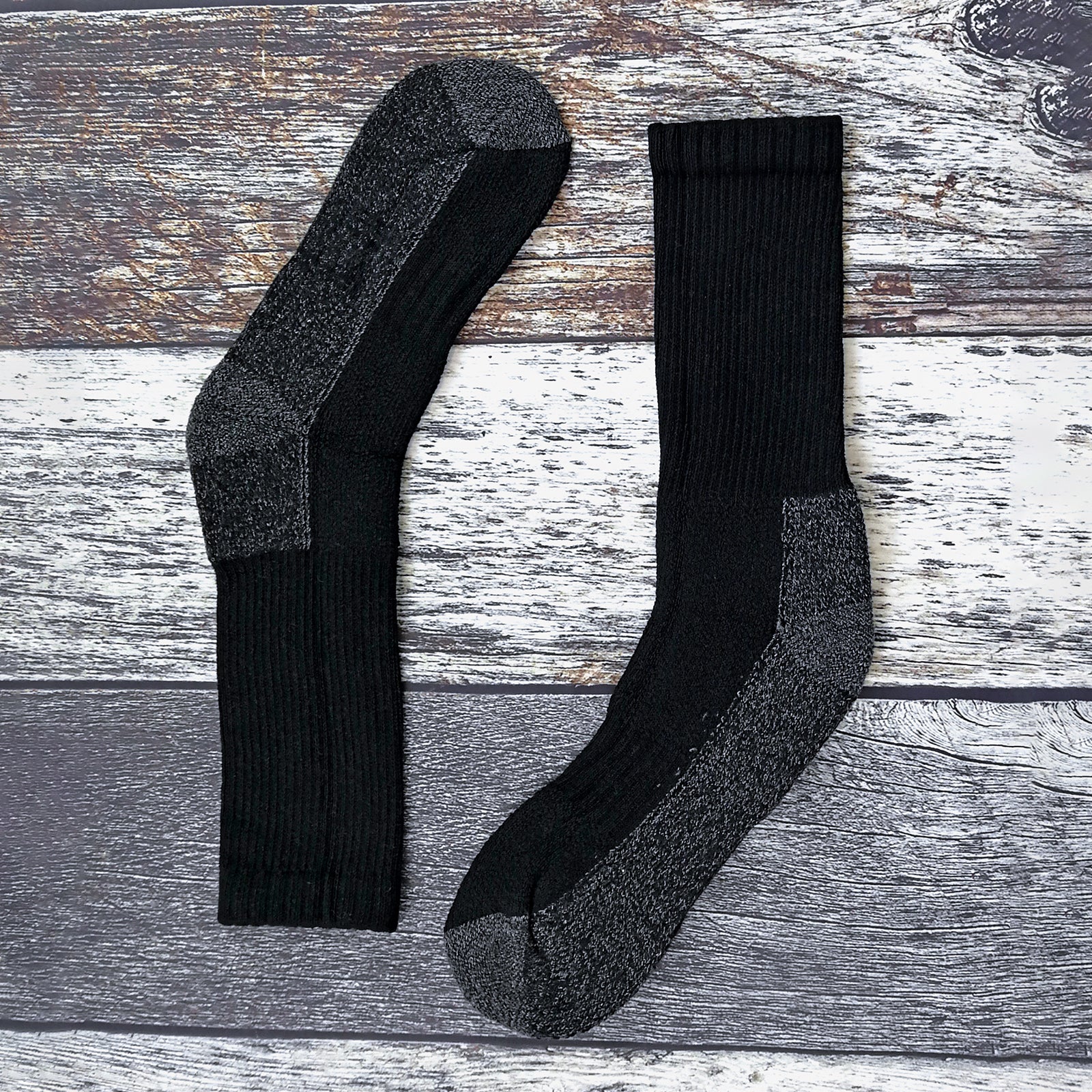 3 Pack Mens Heavy Duty Work Socks for Steel Toe Boots - Image 3